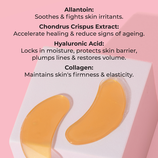 MCO BEAUTY ACTIVE GOLD HYDROGEL NIGHT REPAIR EYE MASK 5 PACK - Image 3