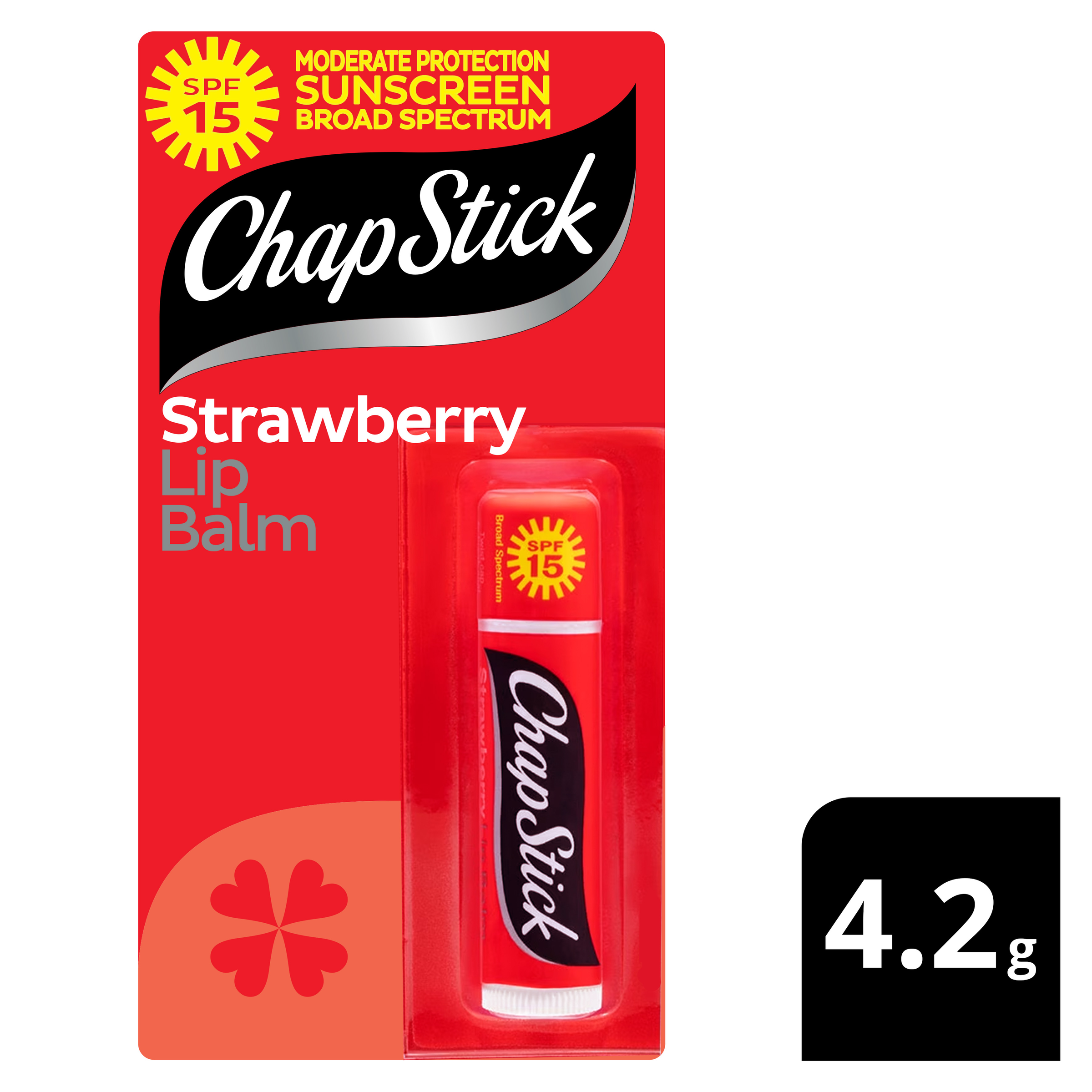 CHAP STICK LIP BALM STICK STRAWBERRY SPF15+ 4.2G - Image 4