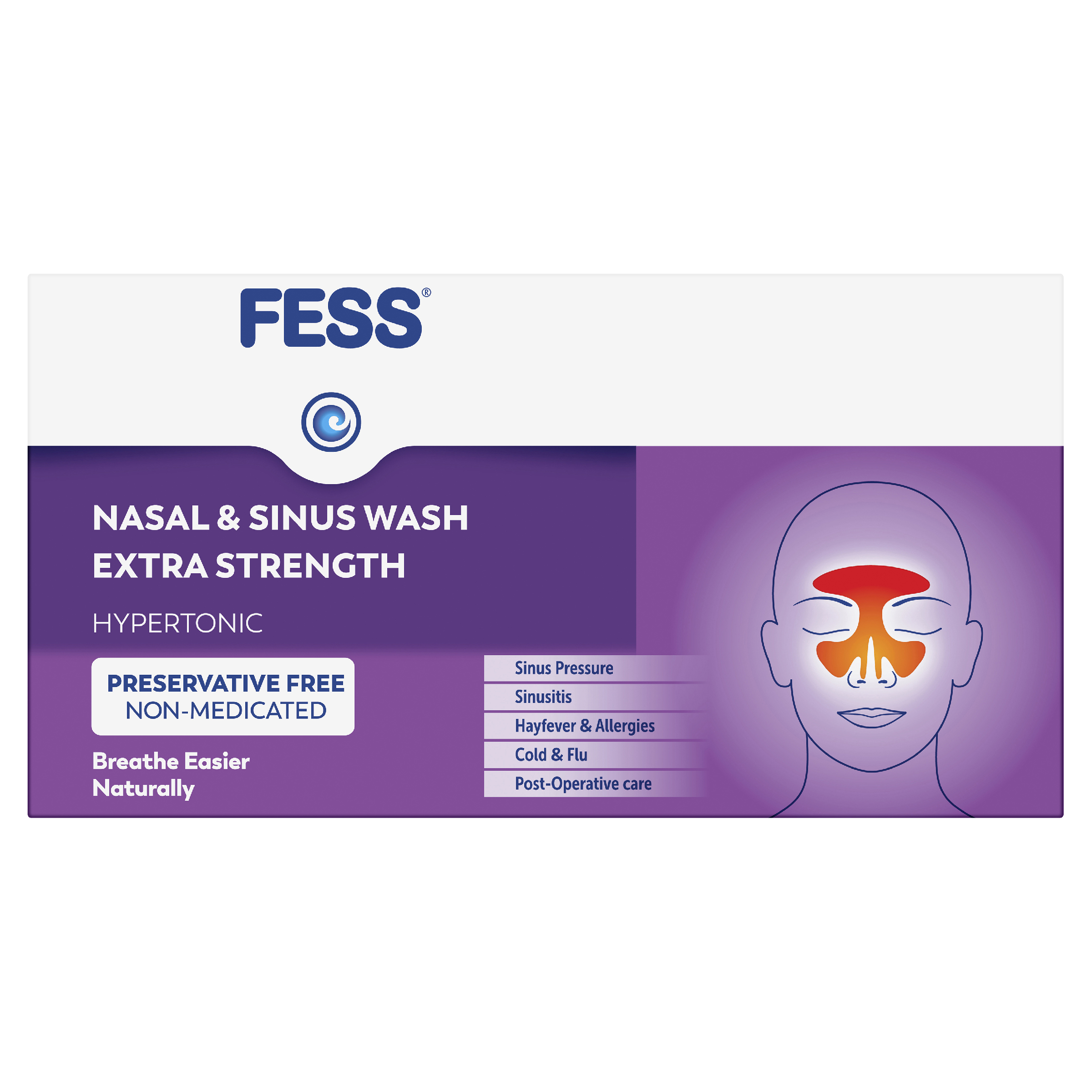 FESS NASAL & SINUS WASH EXTRA STRENGTH REFILL SACHET 24 - Image 5