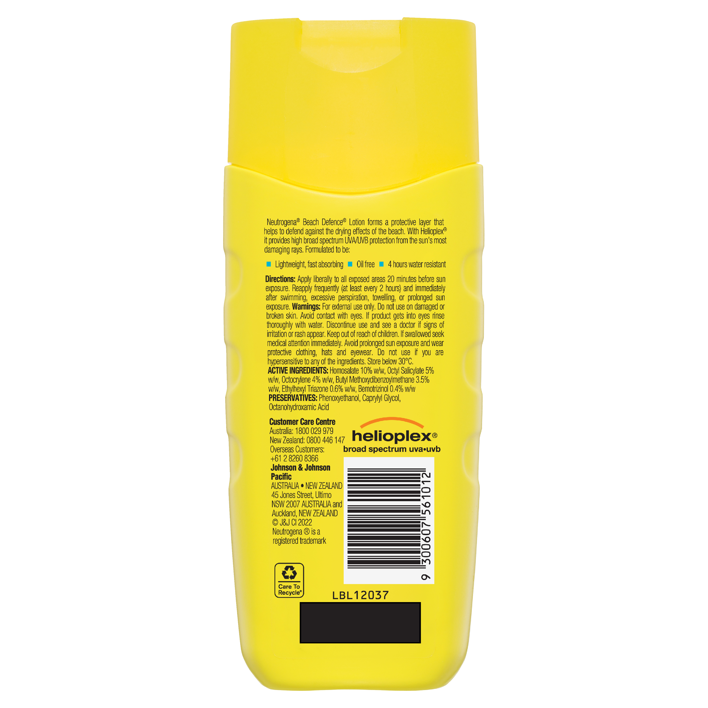 NEUTROGENA BEACH DEFENCE SUNSCREEN LOTION SPF50+ 198ML - Image 2