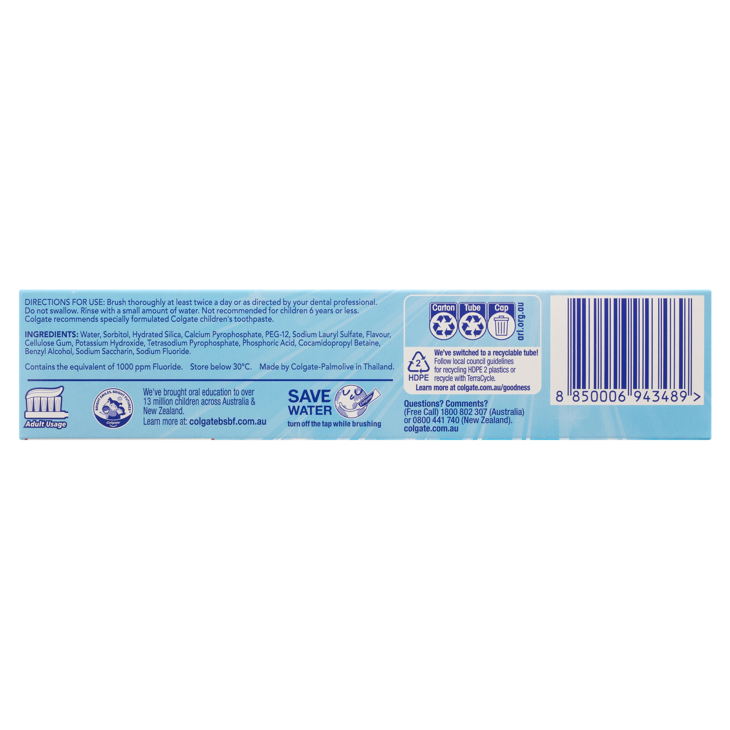 COLGATE TOOTHPASTE ADVANCED WHITENING CLEANSING CRYSTALS 115G - Image 3