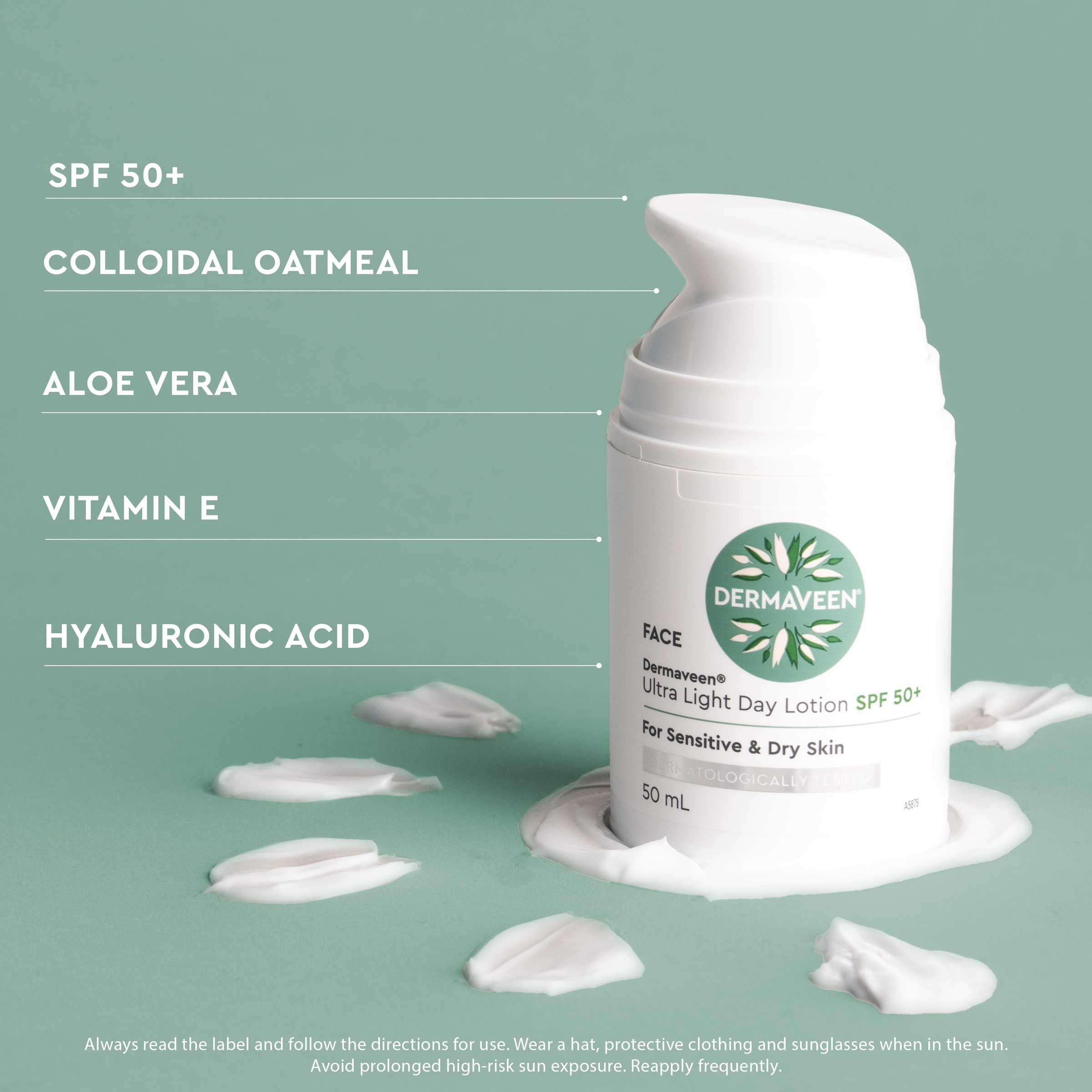 DERMAVEEN FACE ULTRALIGHT DAY LOTION SPF50+ 50ML - Image 10