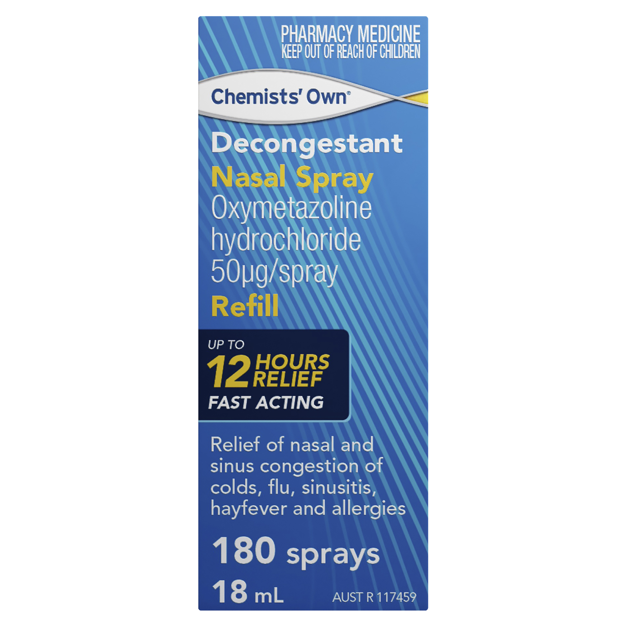 CHEMISTS OWN NASAL DECONGESTANT REFILL SPRAY 18ML - Image 2