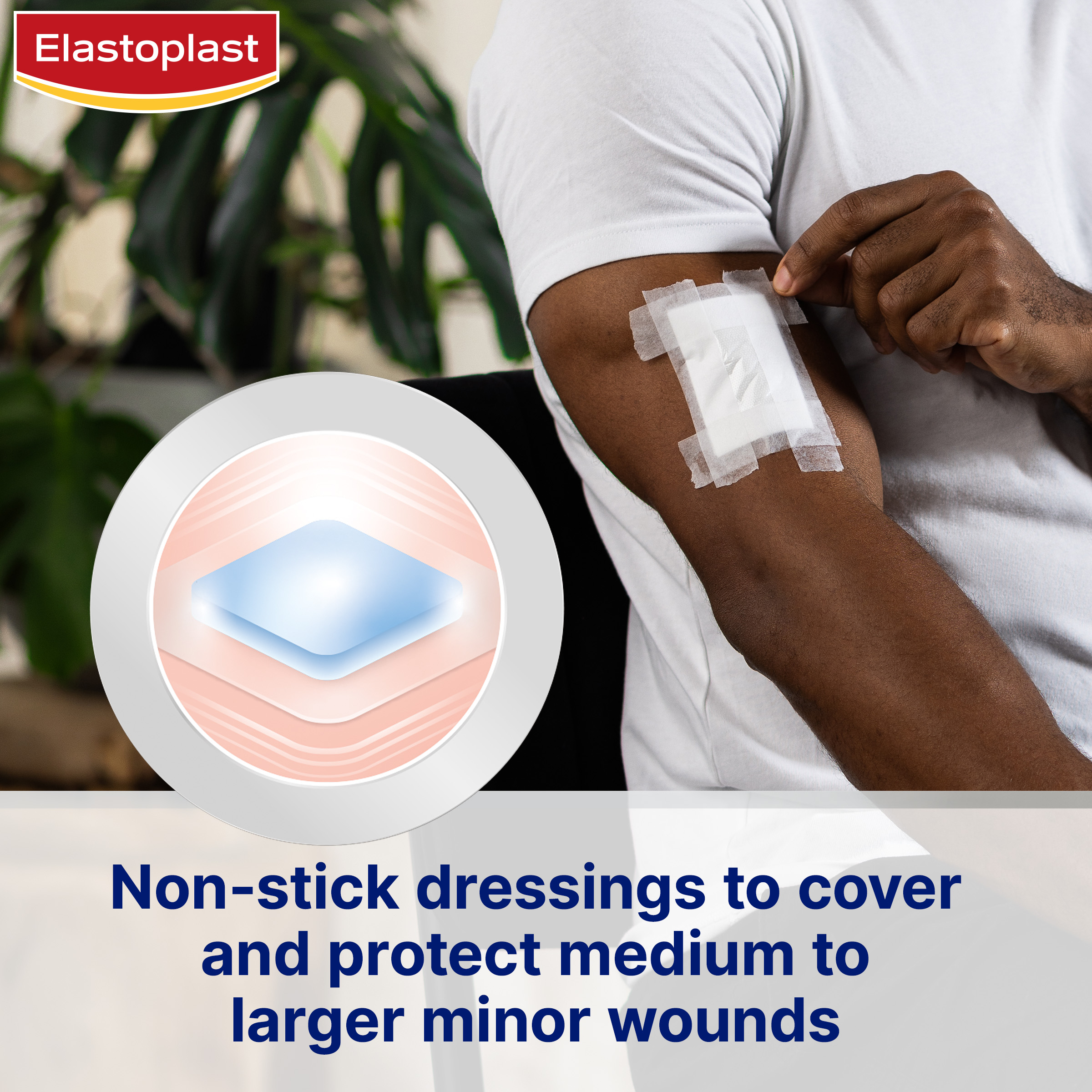 ELASTOPLAST NON-STICK DRESSINGS 7.5CM X 5CM 5 PACK - Image 5