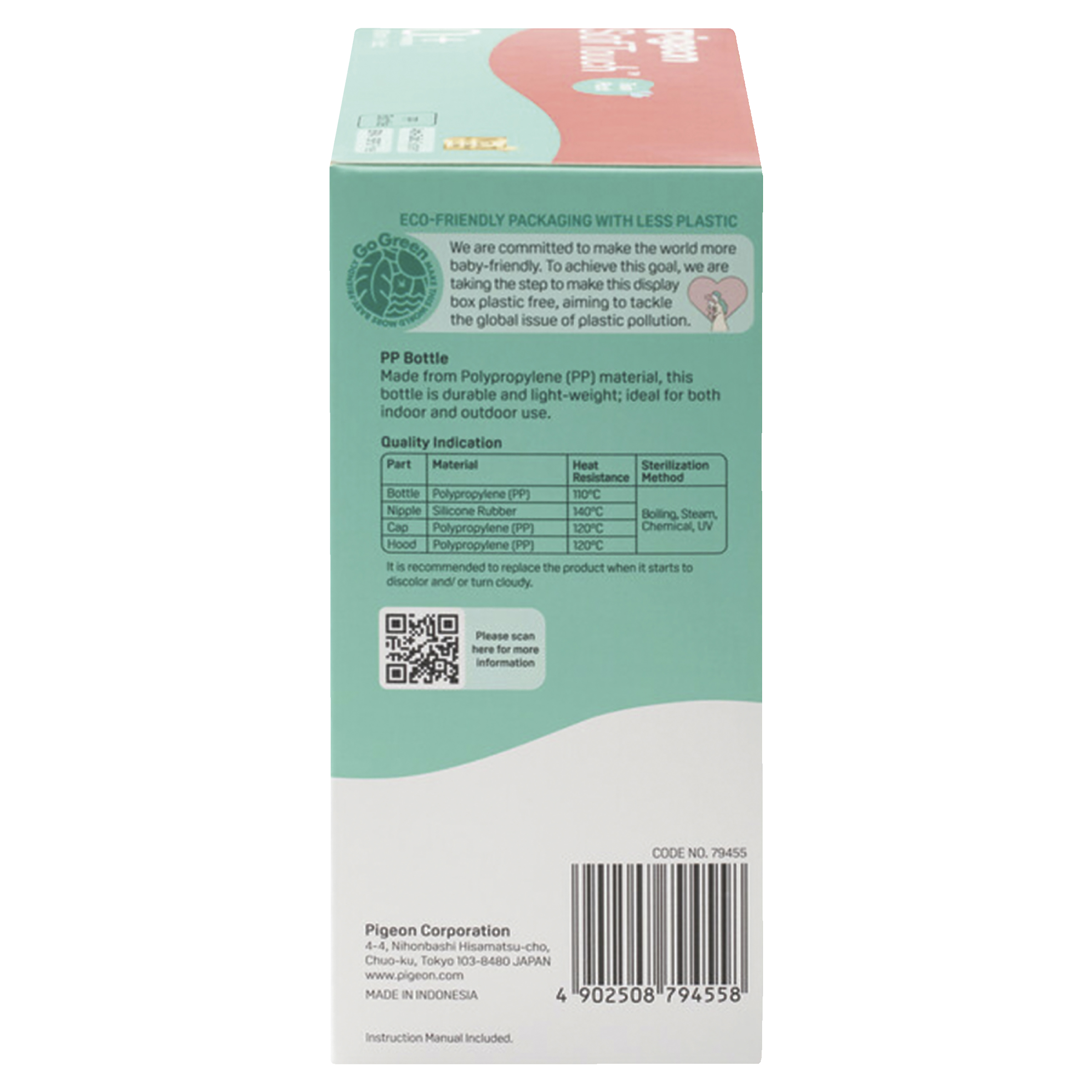 PIGEON BOTTLE SOFT TOUCH III WIDE NECK 0+ MONTHS 160ML 2 PACK - Image 3