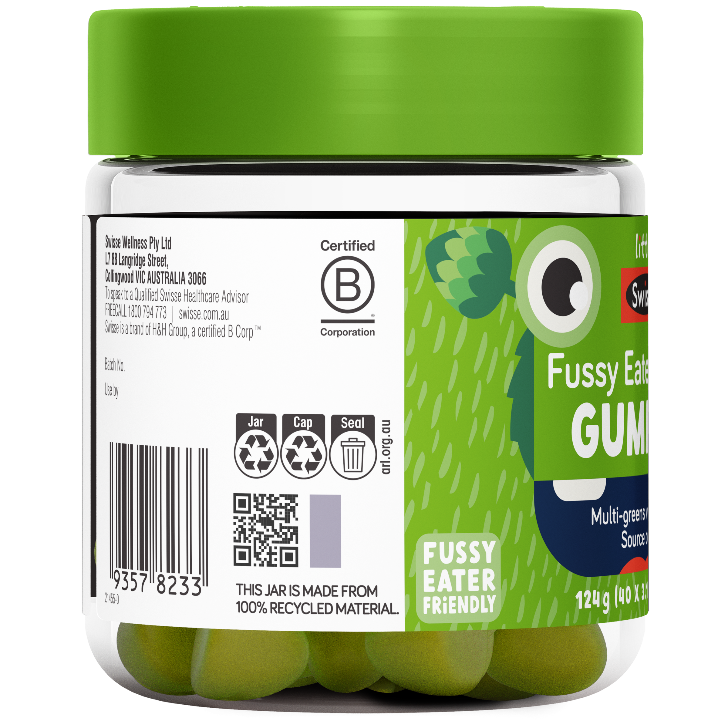 LITTLE SWISSE FUSSY EATER GREENS GUMMIES 40 PASTILLES - Image 3