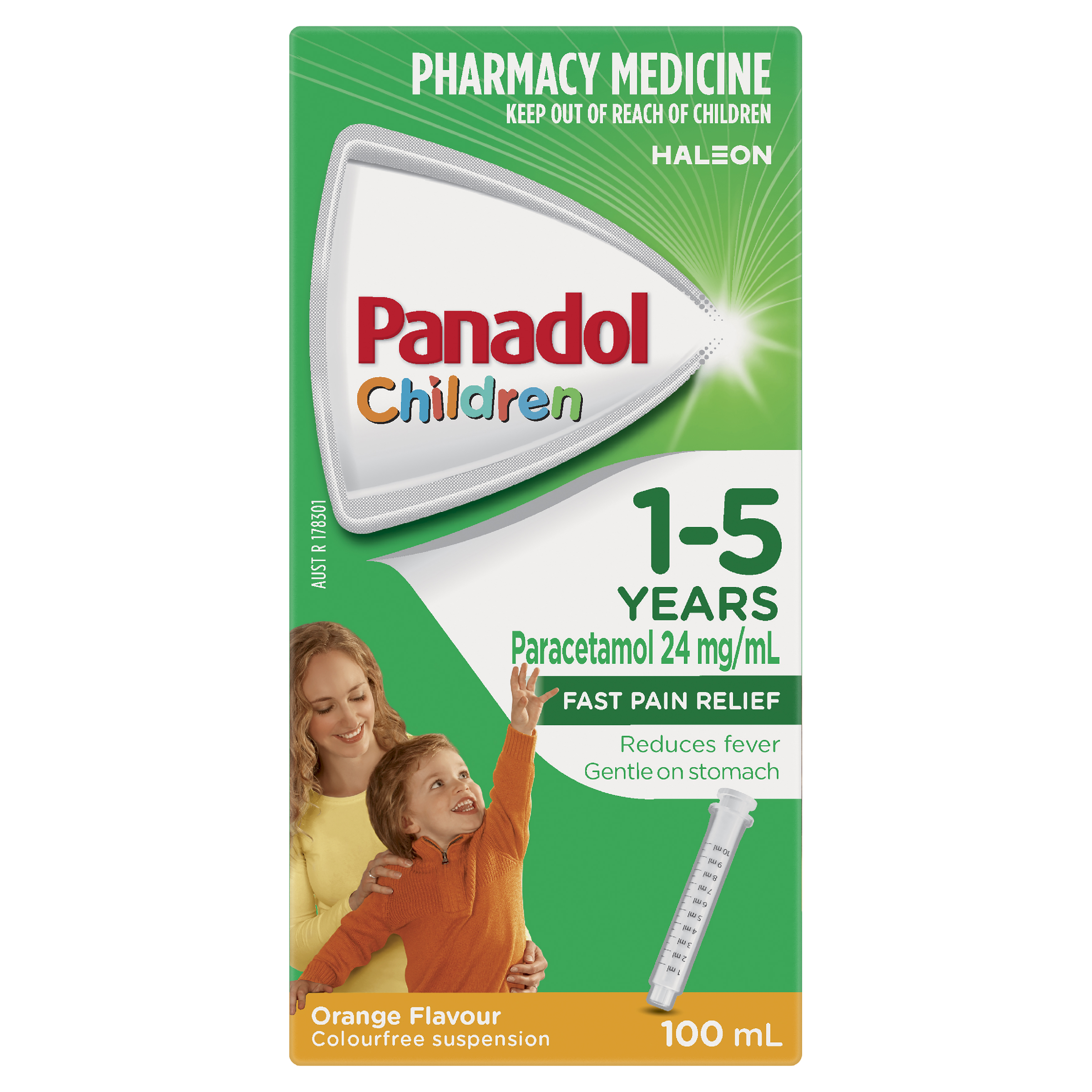 PANADOL CHILDREN 1 YEARS - 5 YEARS ORANGE SUSPENSION 100ML - Image 3