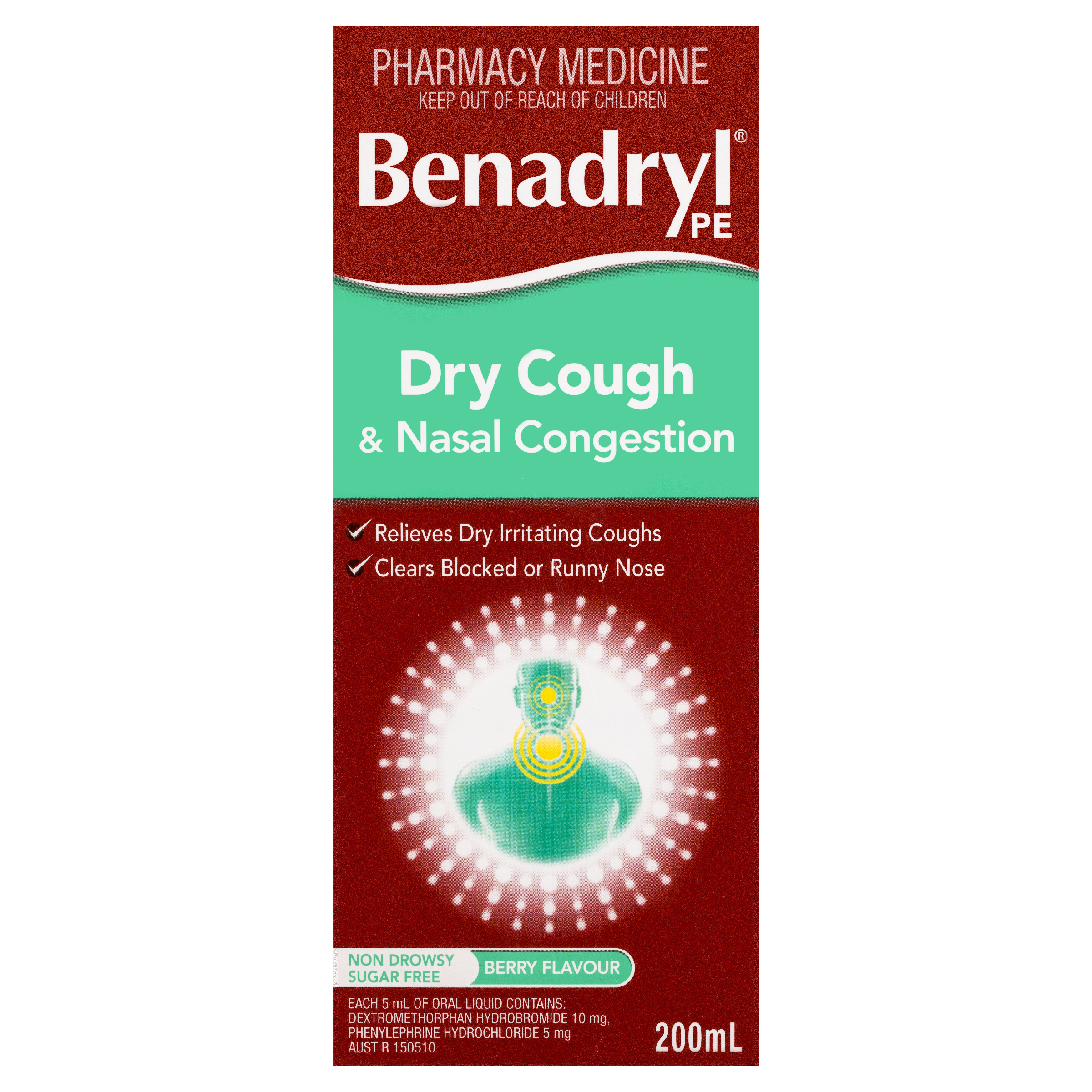BENADRYL PE DRY COUGH & NASAL 200ML - Image 6