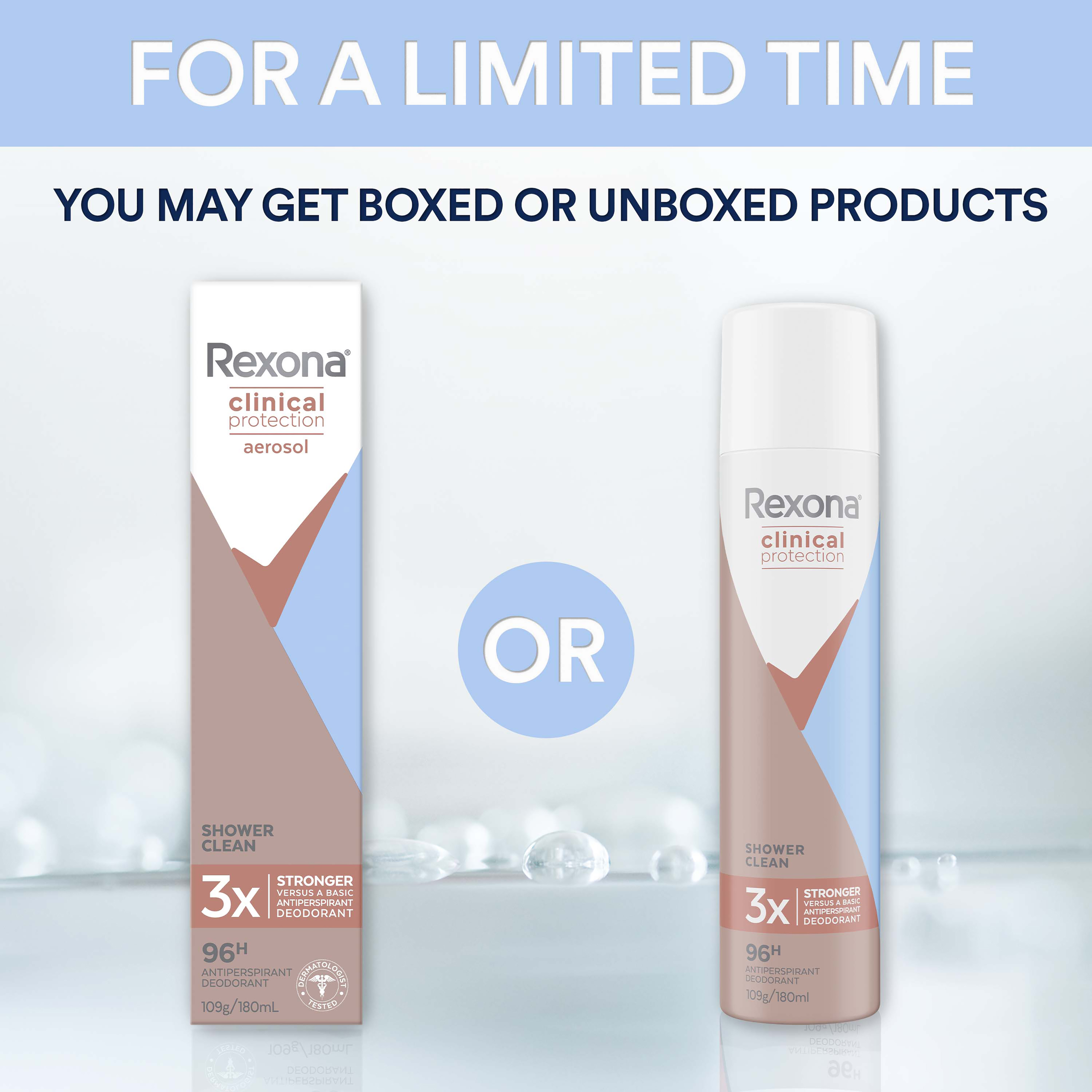 REXONA WOMEN CLINICAL ANTIPERSPIRANT SHOWER CLEAN 96HR 180ML - Image 11
