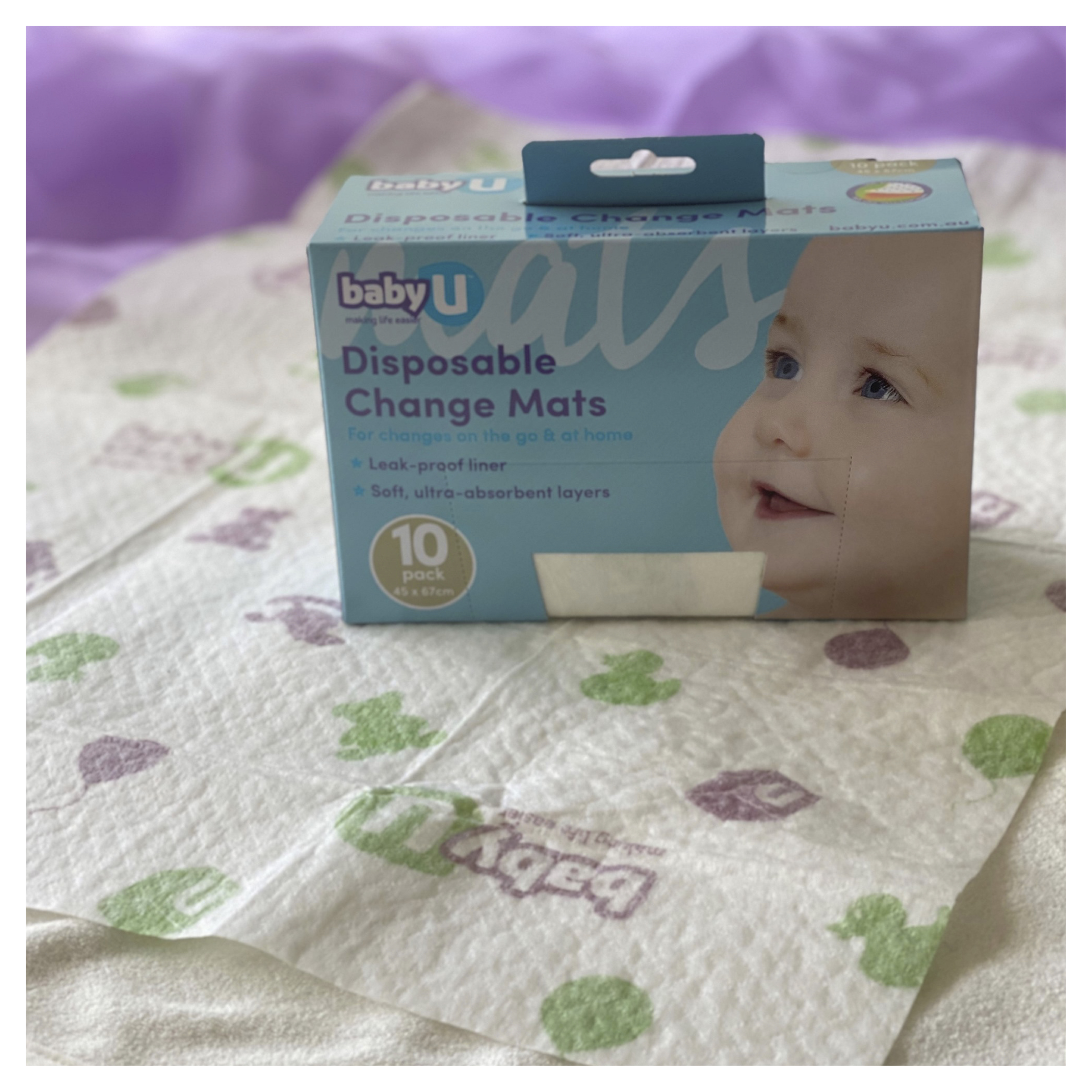 BABY U DISPOSABLE CHANGE MATS 10 PACK - Image 10
