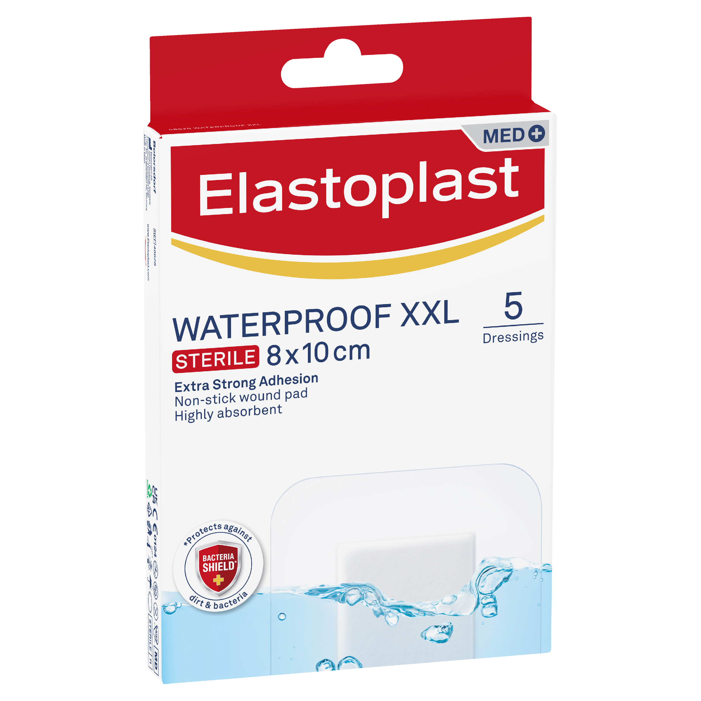ELASTOPLAST WATERPROOF XXL DRESSING 8CM X 10CM 5 PACK - Image 8