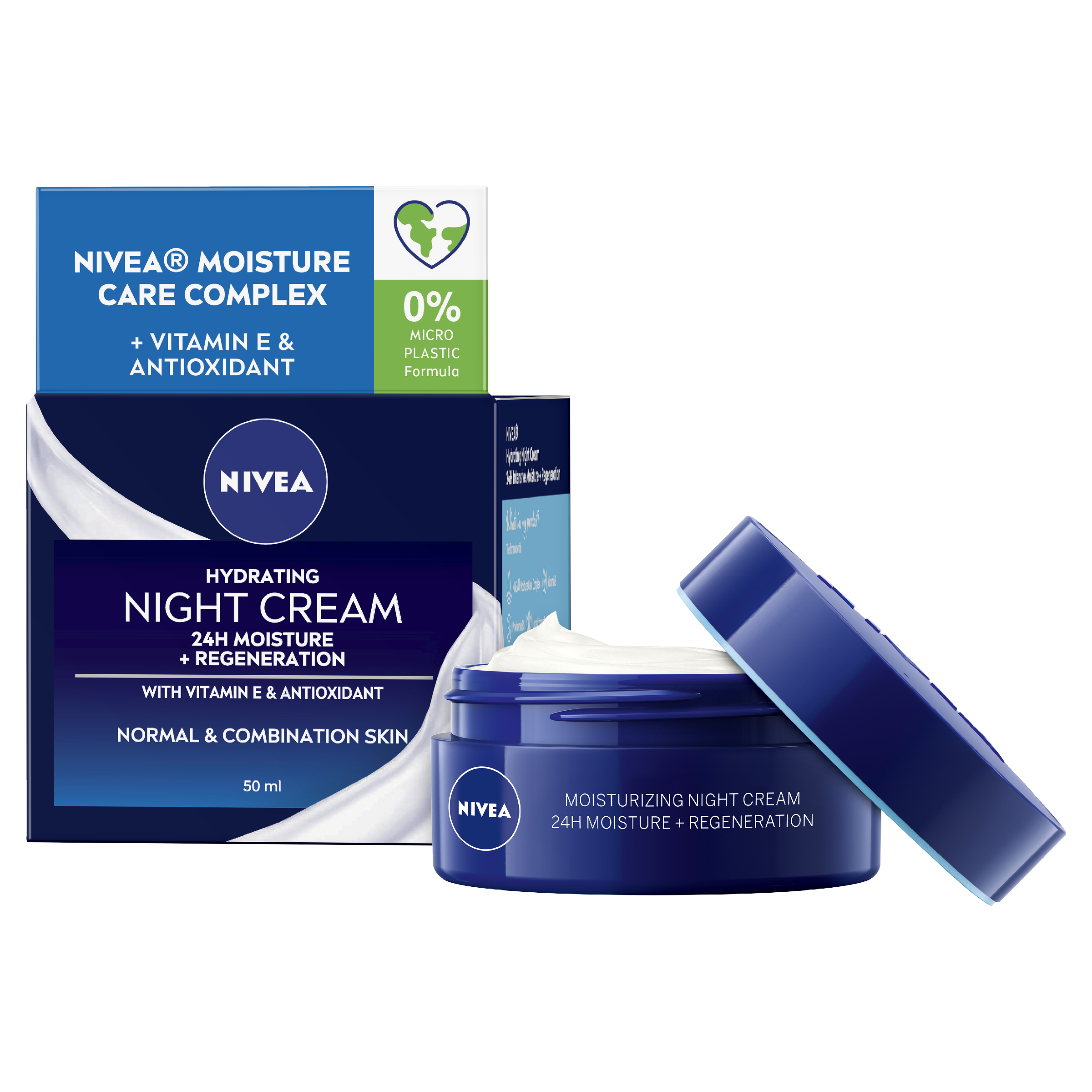NIVEA DAILY ESSENTIALS REGENERATING NORMAL & COMBINATION NIGHT CREAM 50ML - Image 8