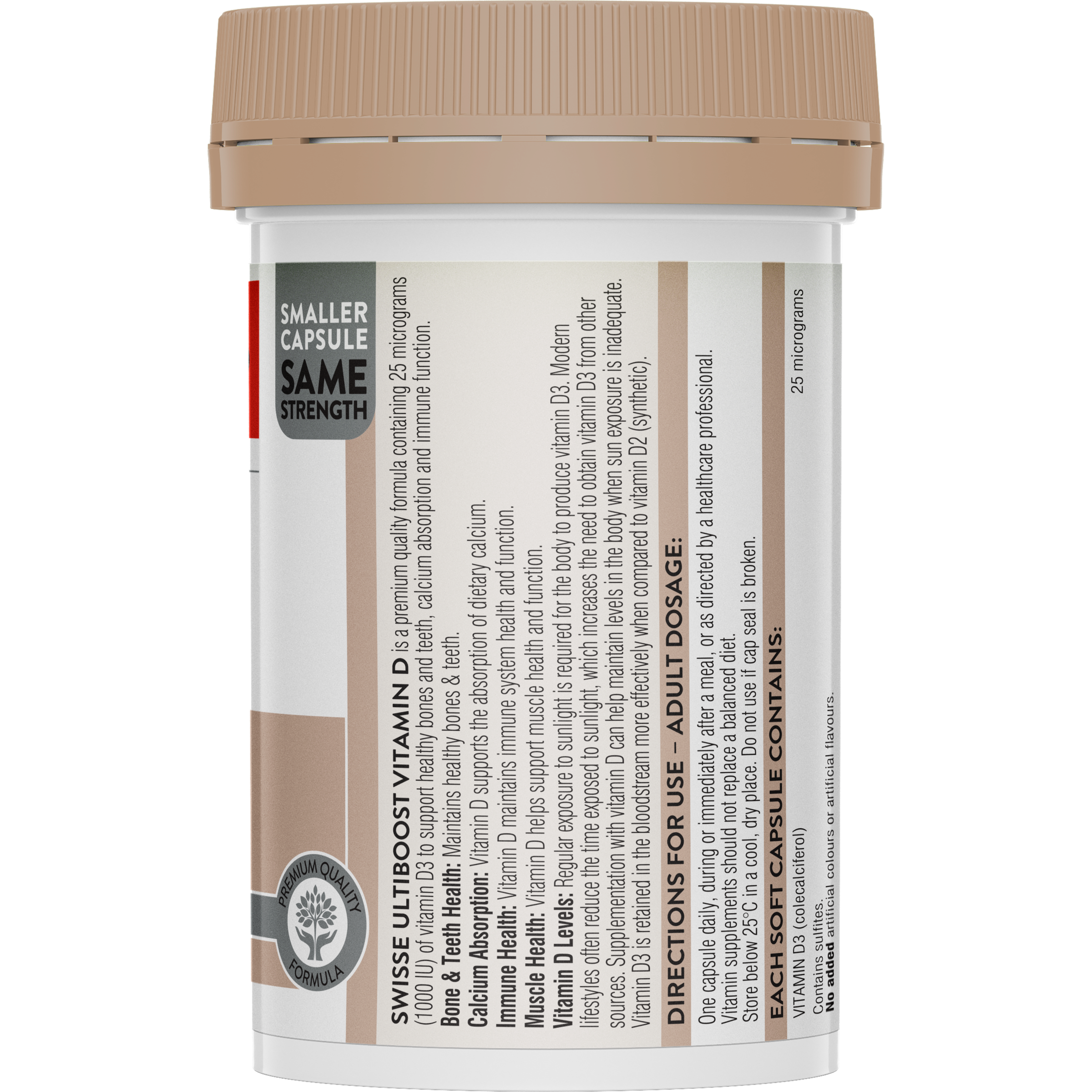 SWISSE ULTIBOOST VITAMIN D 250 CAPSULES - Image 2