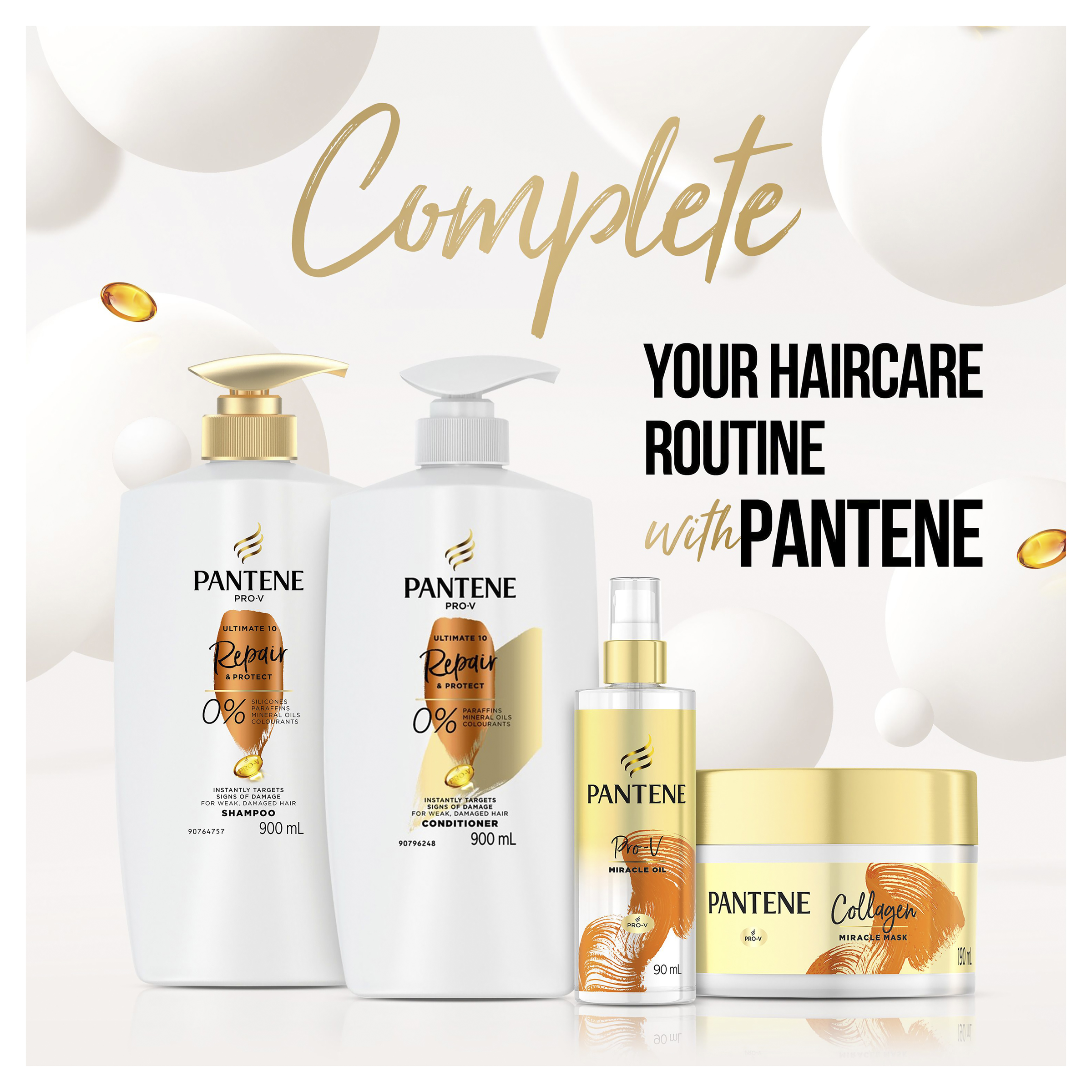 PANTENE PRO V REPAIR & PROTECT SHAMPOO 900ML - Image 8