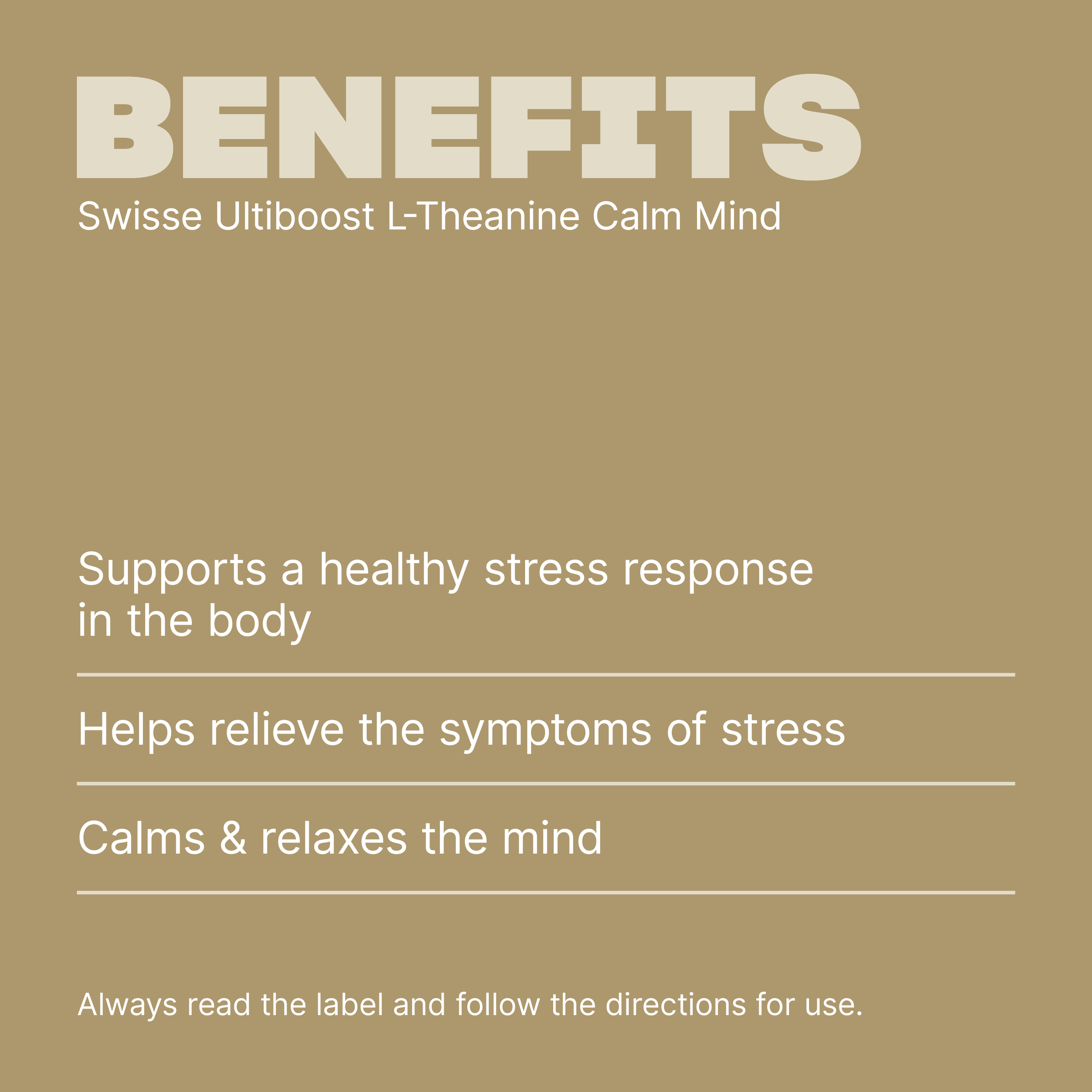 SWISSE ULTIBOOST L-THEANINE CALM MIND 50 CAPSULES - Image 3