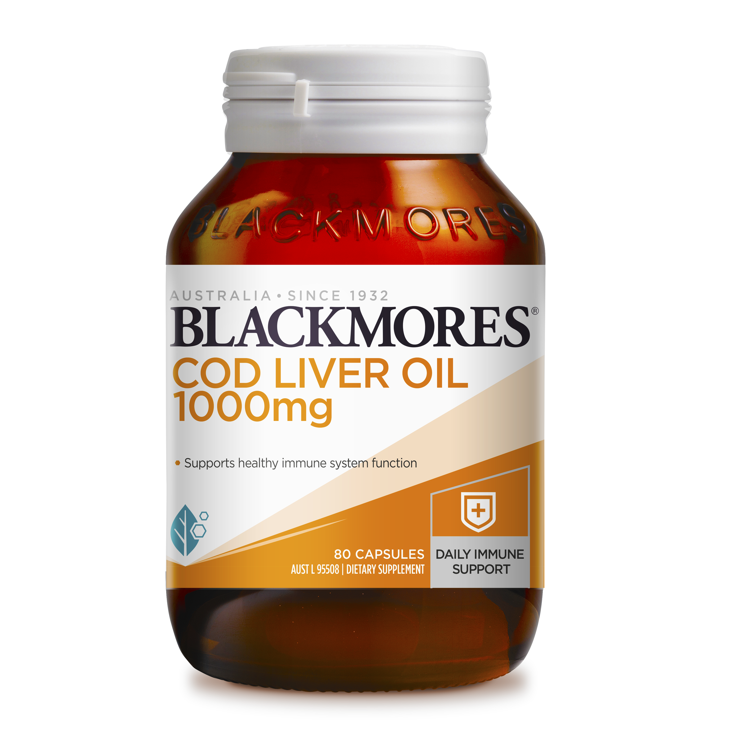 BLACKMORES COD LIVER OIL 1000MG 80 CAPSULES - Image 3