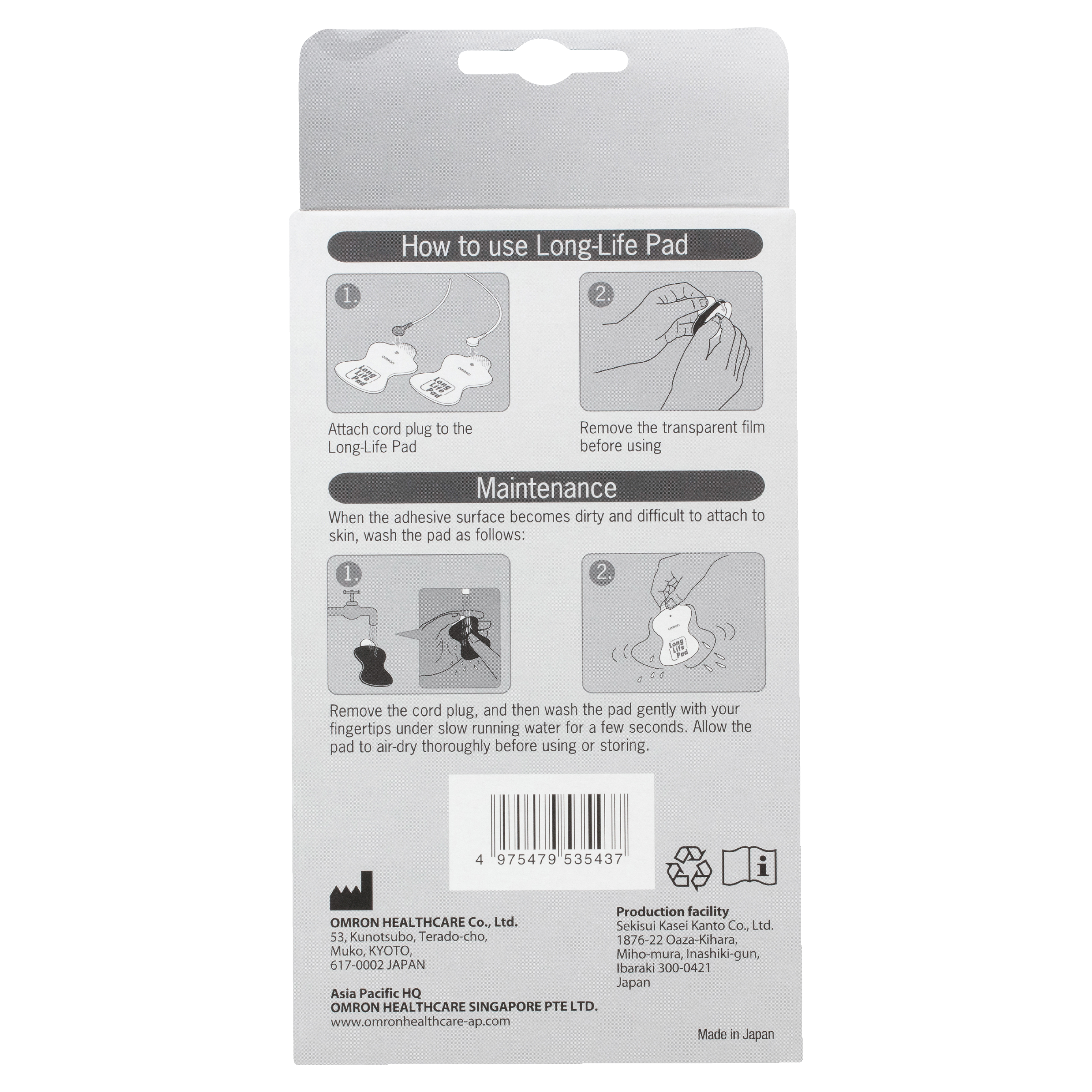 OMRON THERAPY TENS REPLACEMENT ELECTRODE PADS - Image 4