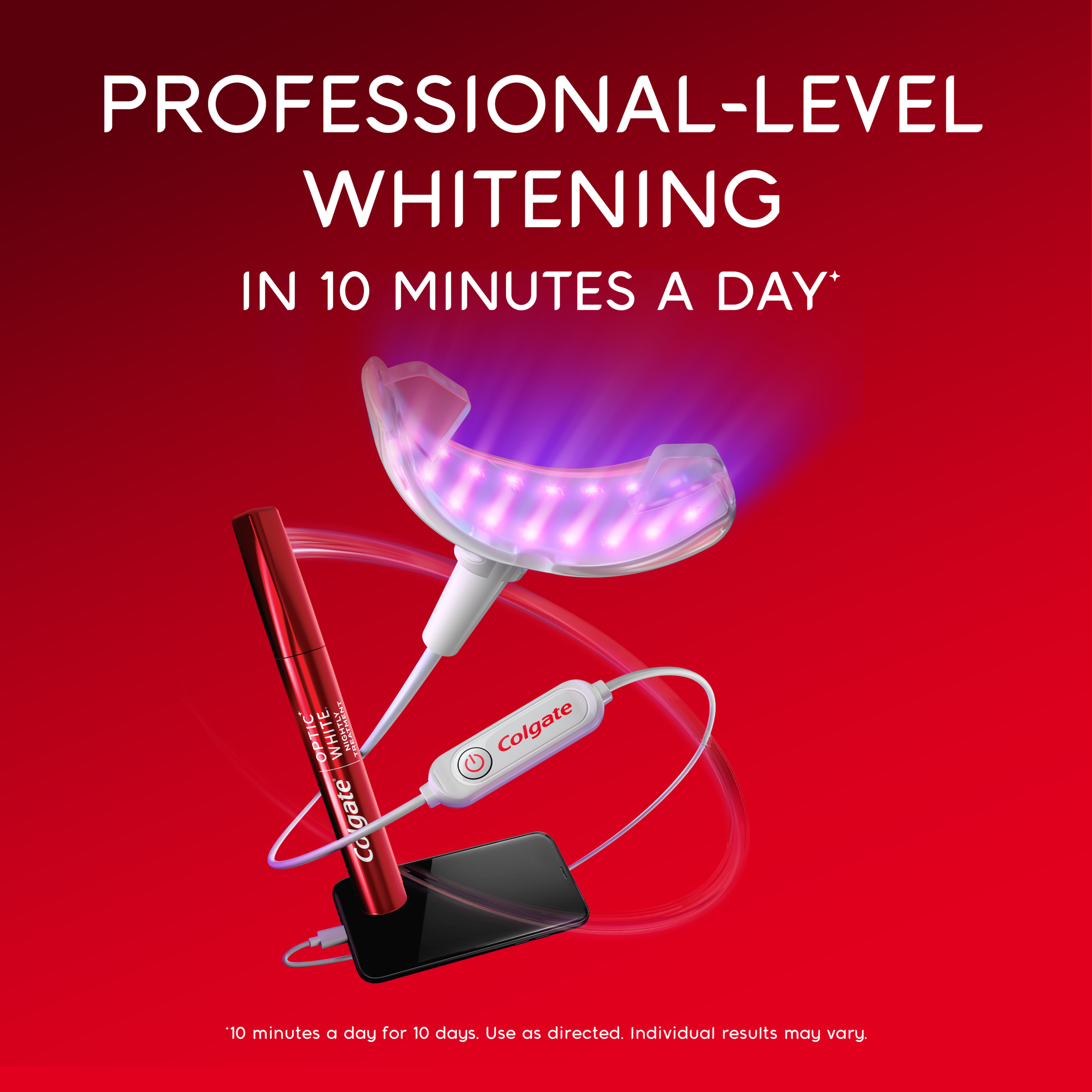 COLGATE OPTIC WHITE FLEXLIGHT LED WHITENING KIT 2 PACK - Image 6