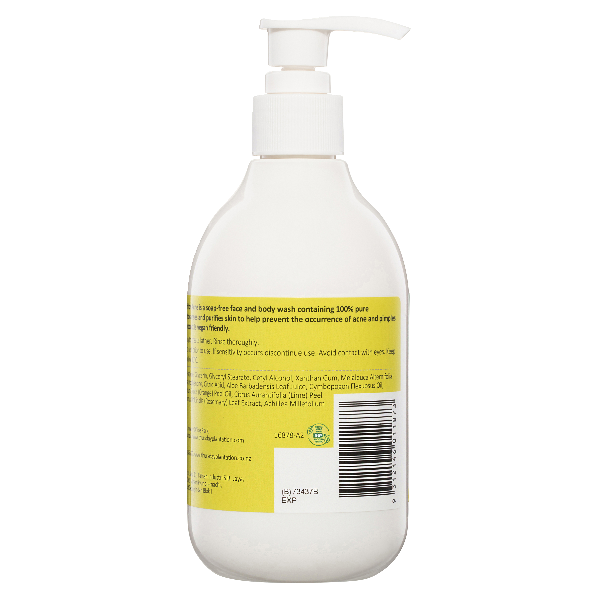 THURSDAY PLANTATION TEA TREE ACNE BODY WASH 300ML - Image 3