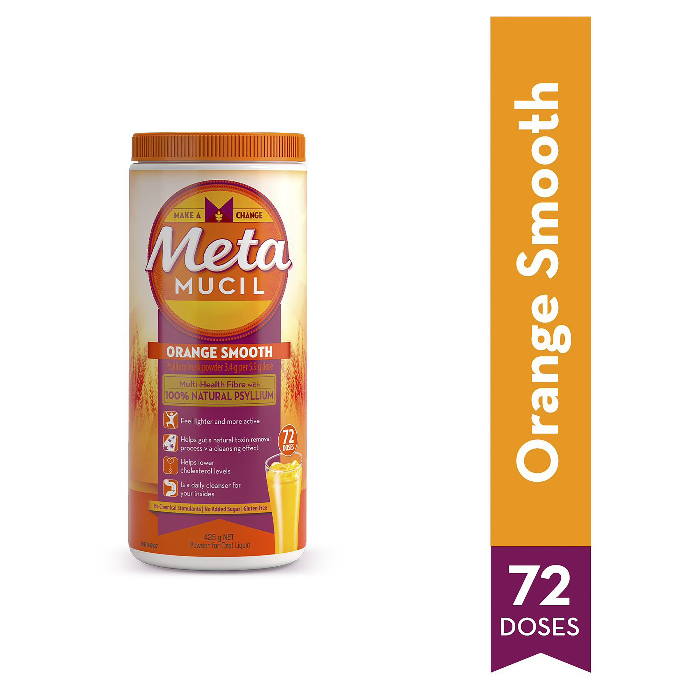 METAMUCIL ORANGE SMOOTH 425G 72 DOSES - Image 8