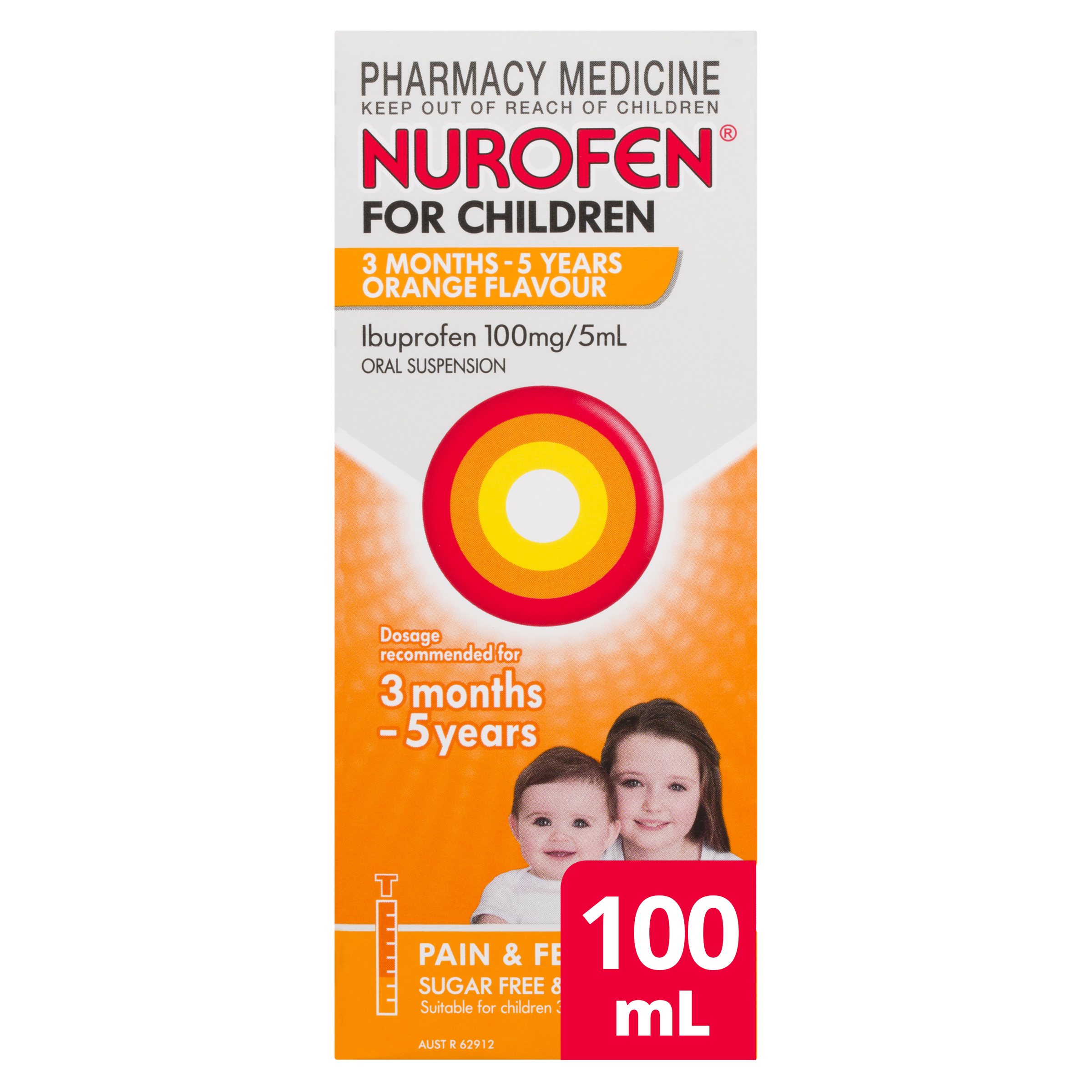 NUROFEN FOR CHILDREN 3 MONTH - 5 YEARS ORANGE 100ML - Image 10
