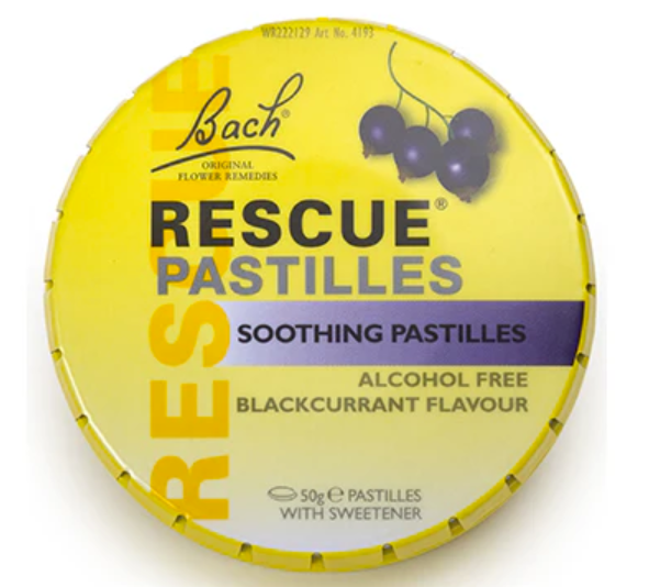 BACH RESCUE REMEDY PASTILLES BLACKCURRANT 50G