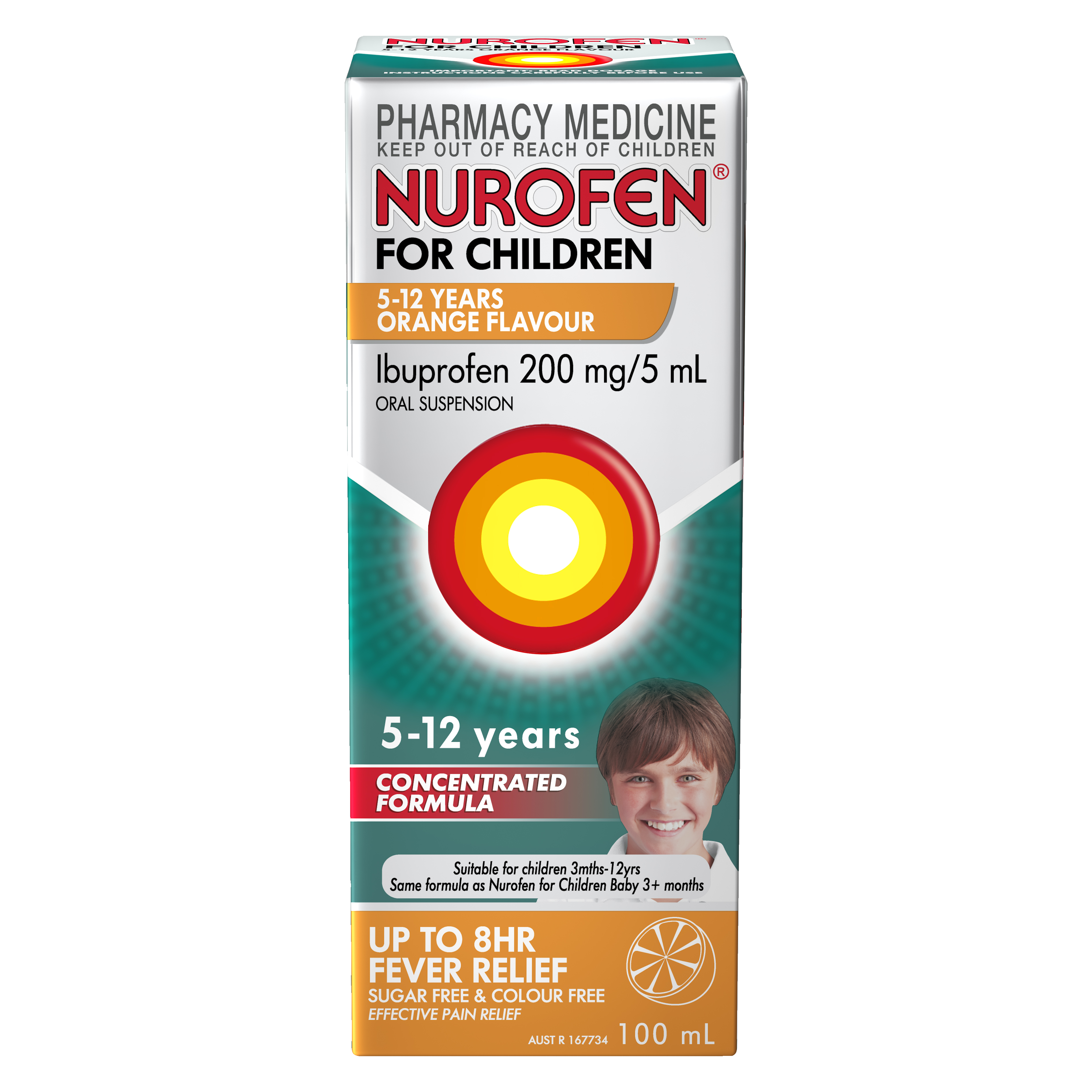 NUROFEN FOR CHILDREN 5 YEARS - 12 YEARS ORANGE 100ML - Image 2