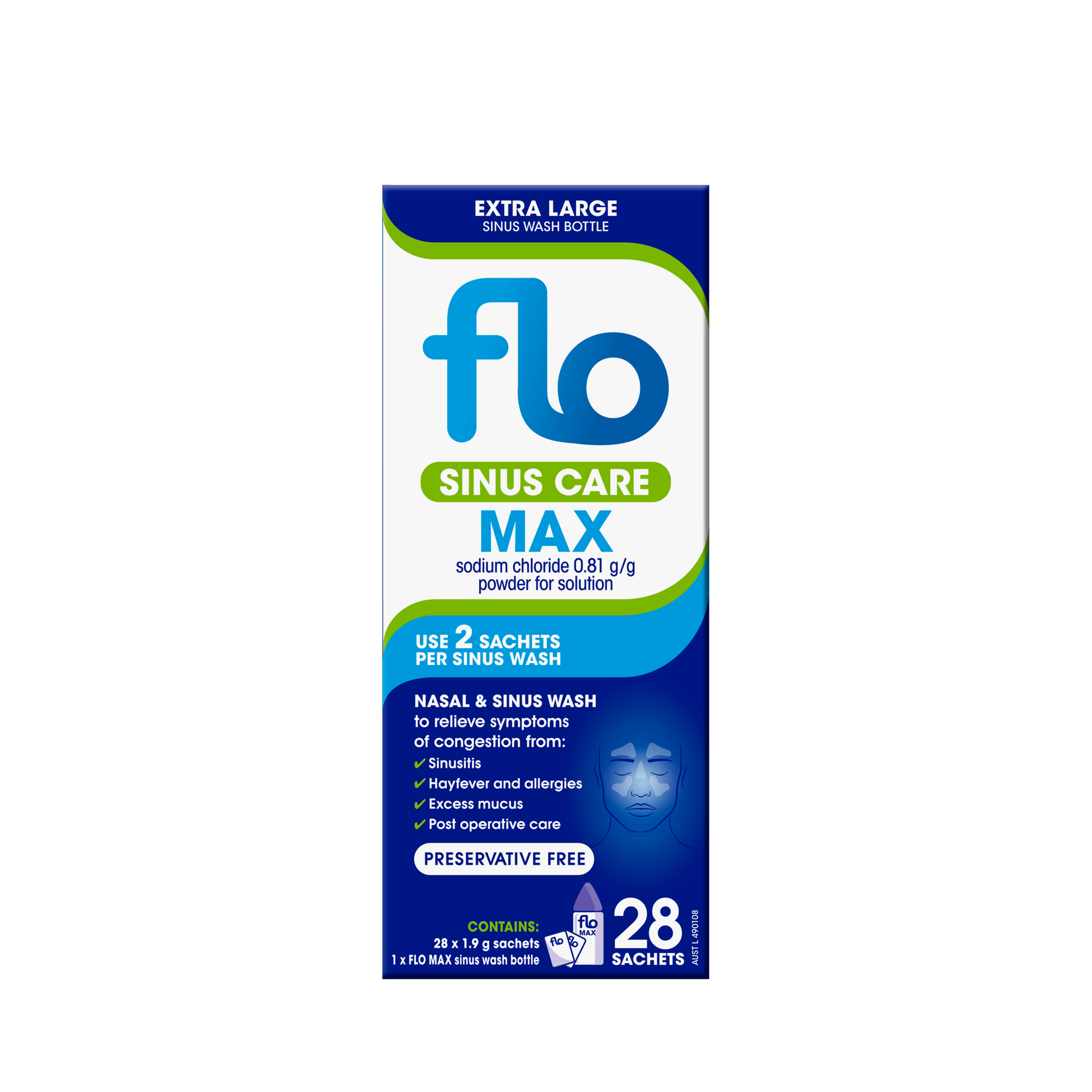 Flo Sinus Care Max Sachet Kit 28 Pack