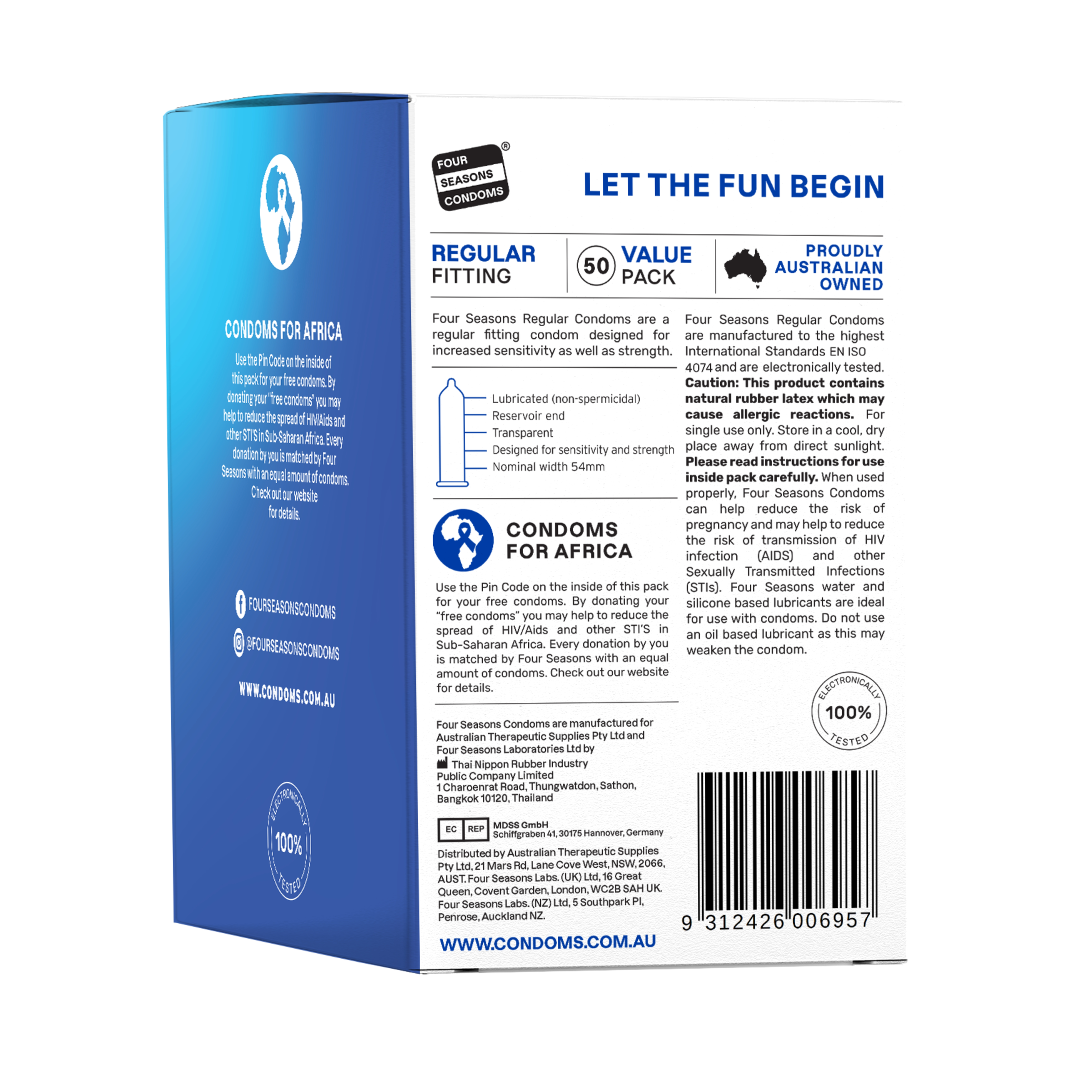 FOUR SEASONS CONDOMS REGULAR FITTING 50 PACK - Image 2
