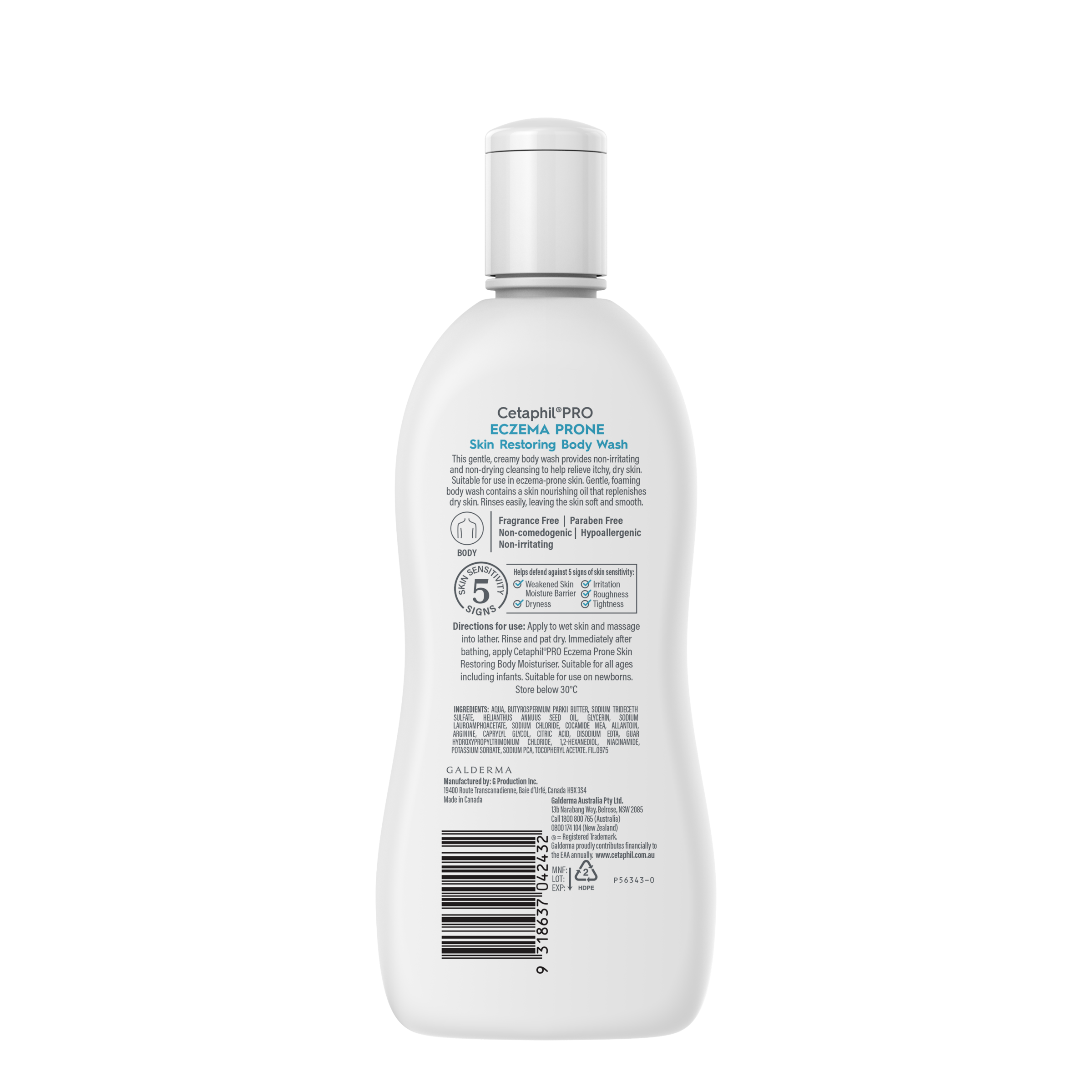 CETAPHIL PRO ECZEMA BODY WASH 295ML - Image 2