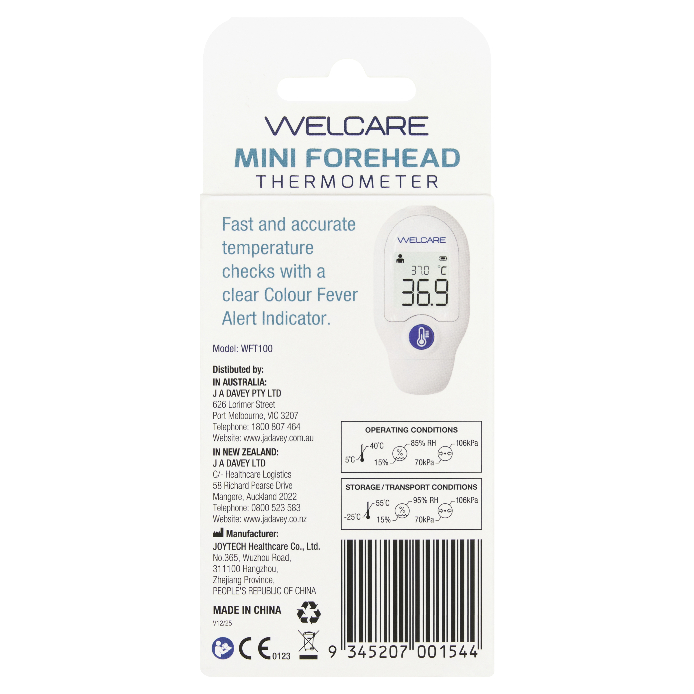 Welcare Mini Forehead Thermometer Wft100 - Image 2