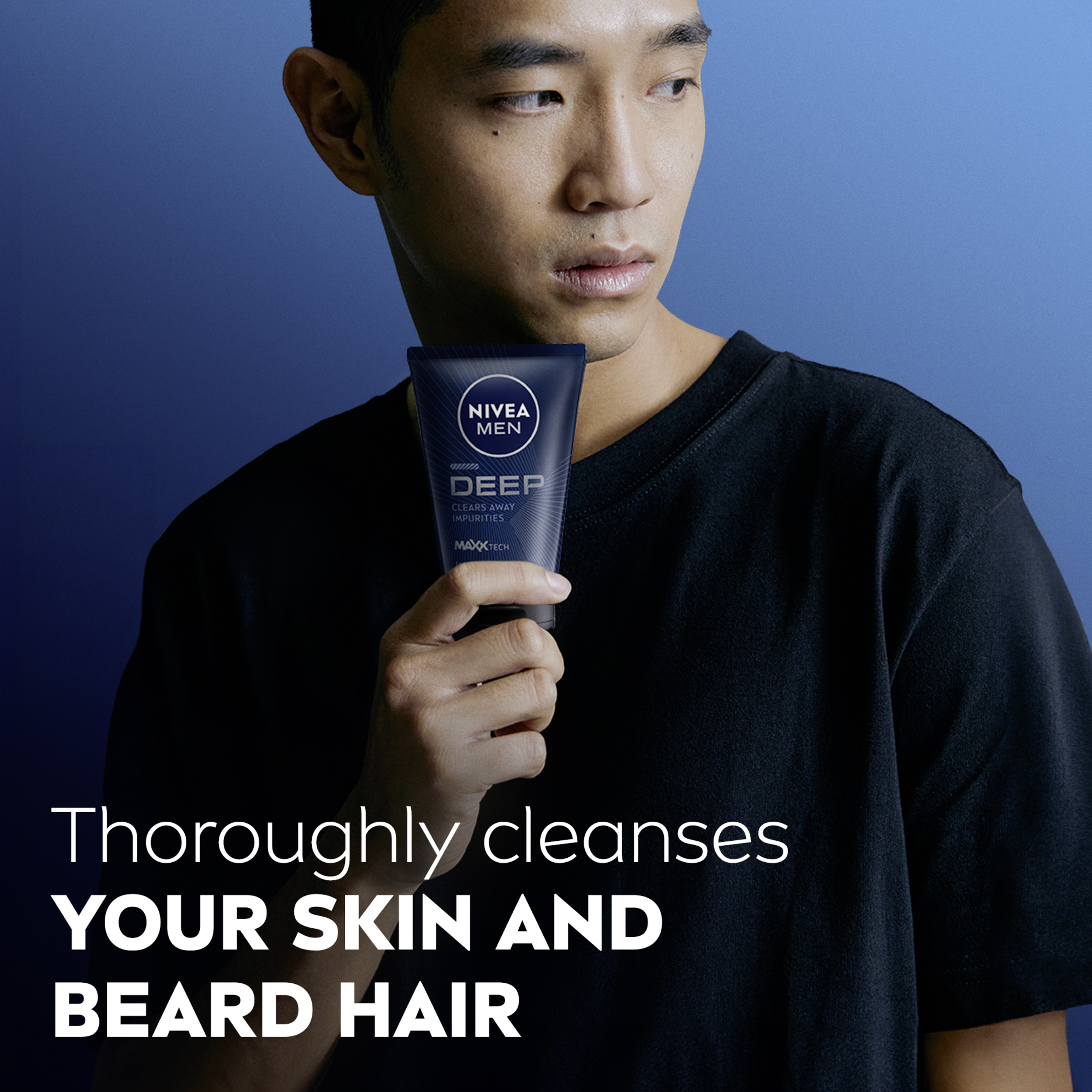 NIVEA MEN DEEP FACE & BEARD WASH 100ML - Image 4