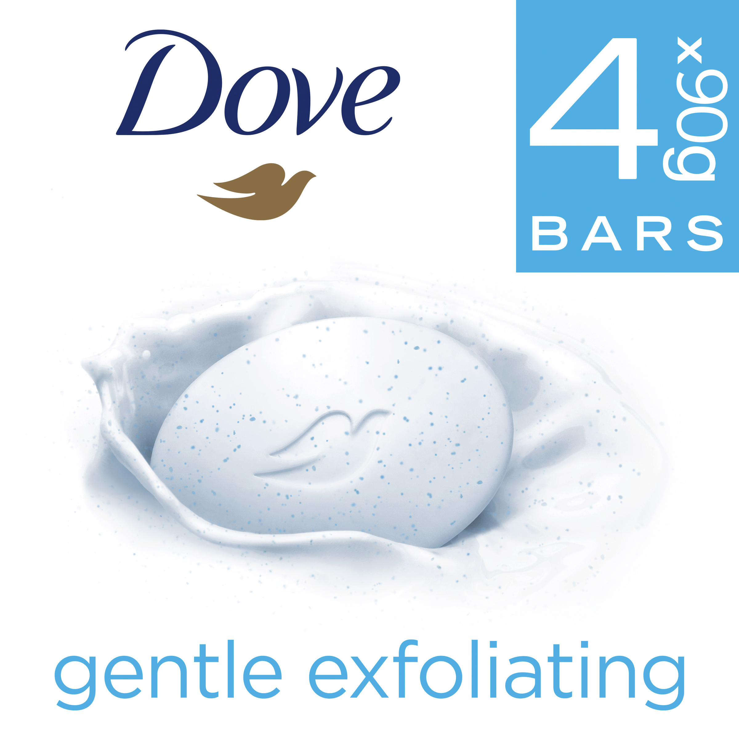 DOVE BEAUTY SOAP BAR SOFT PEELING EXFOLIATING 90G 4 PACK - Image 9