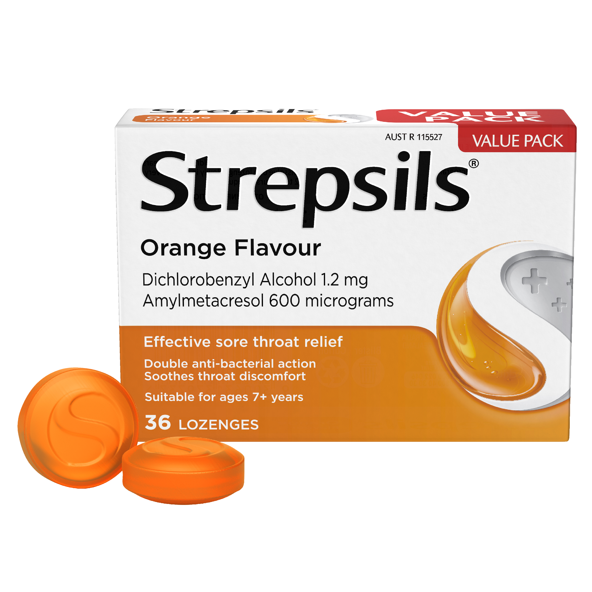 STREPSILS ORANGE 36 LOZENGES - Image 8