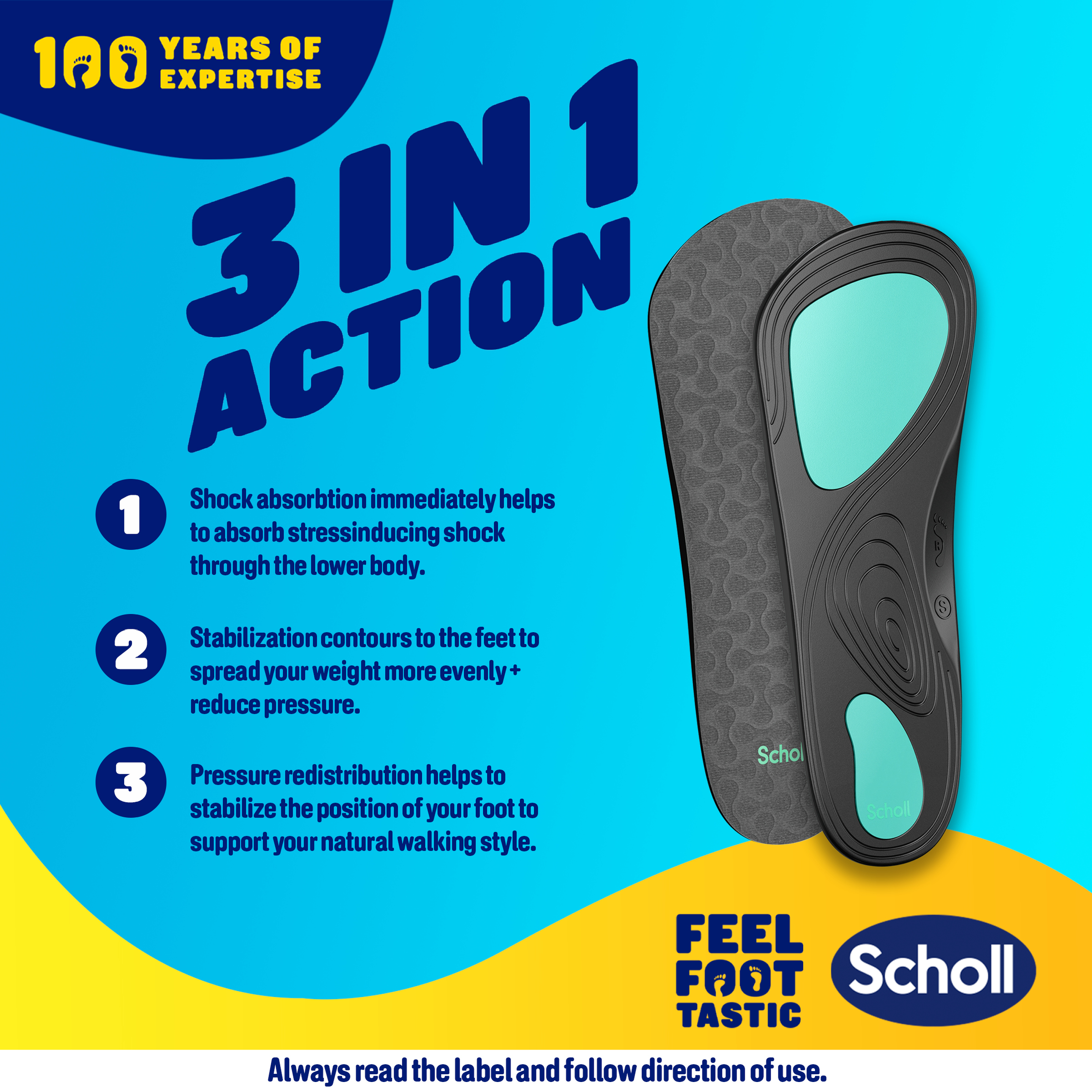 SCHOLL IN BALANCE BALL OF FOOT ARCH ORTHOTIC INSOLES L - Image 7