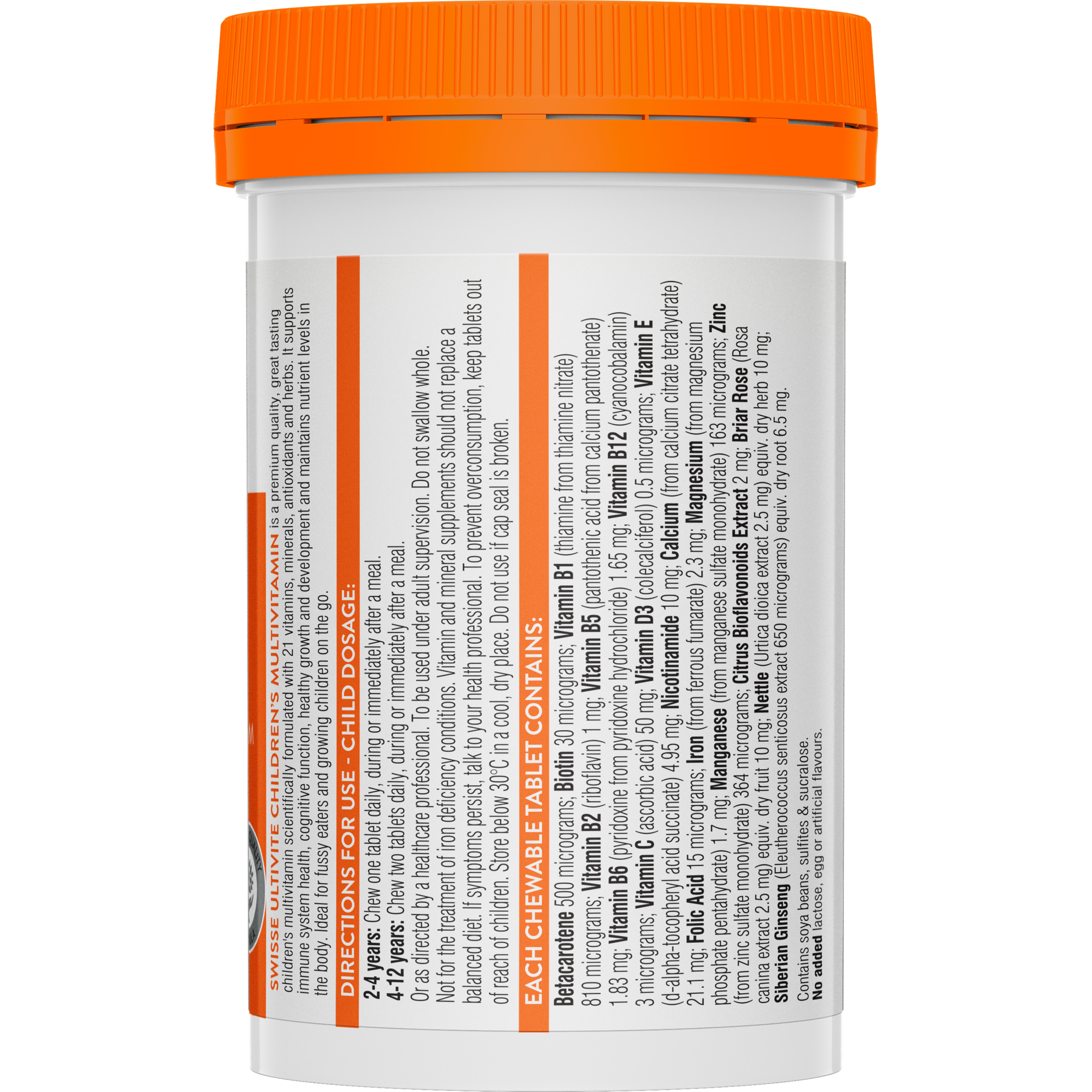 SWISSE CHILDRENS ULTIVITE 120 TABLETS - Image 2