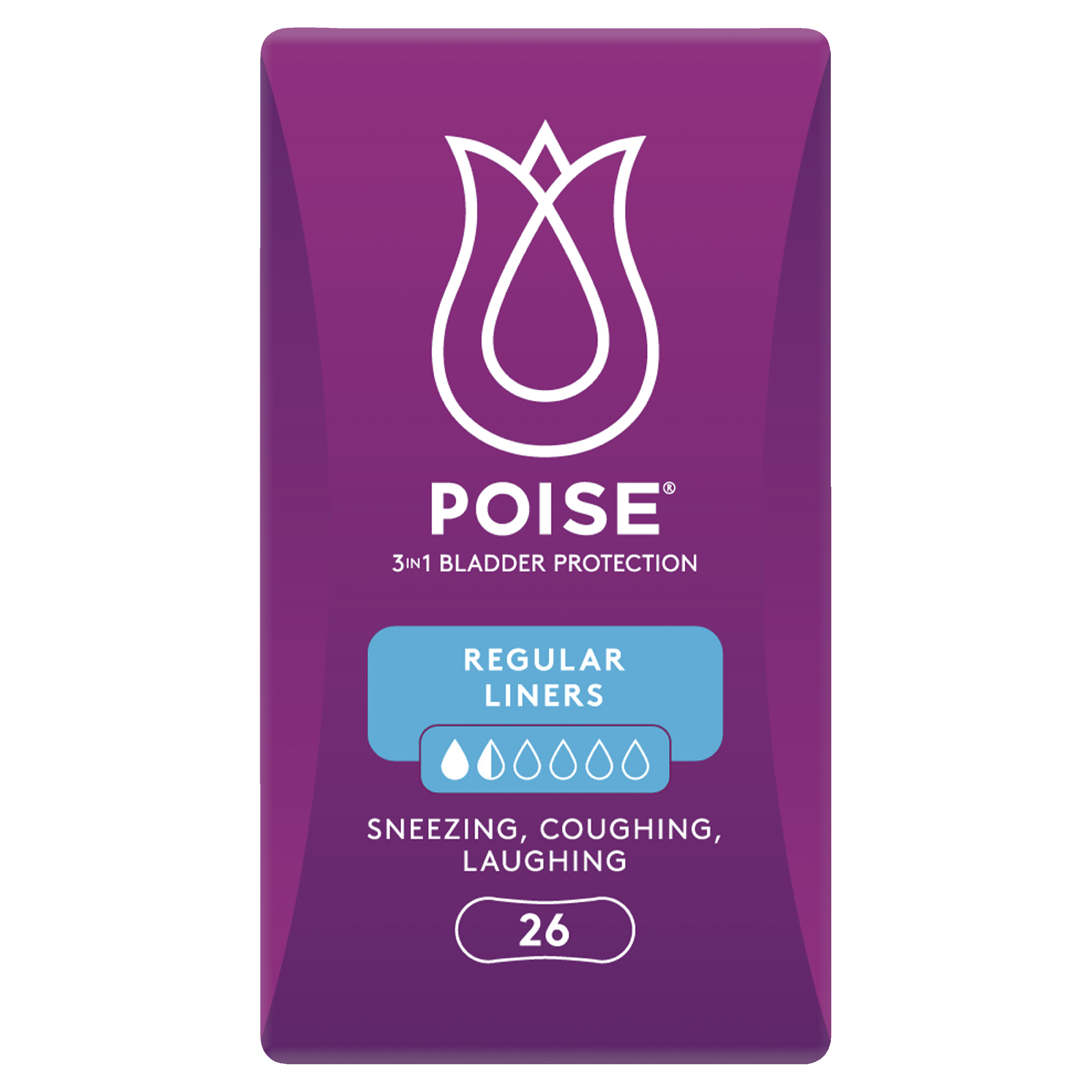 POISE 3-IN-1 LINER REGULAR 1.5D 26 PACK - Image 2