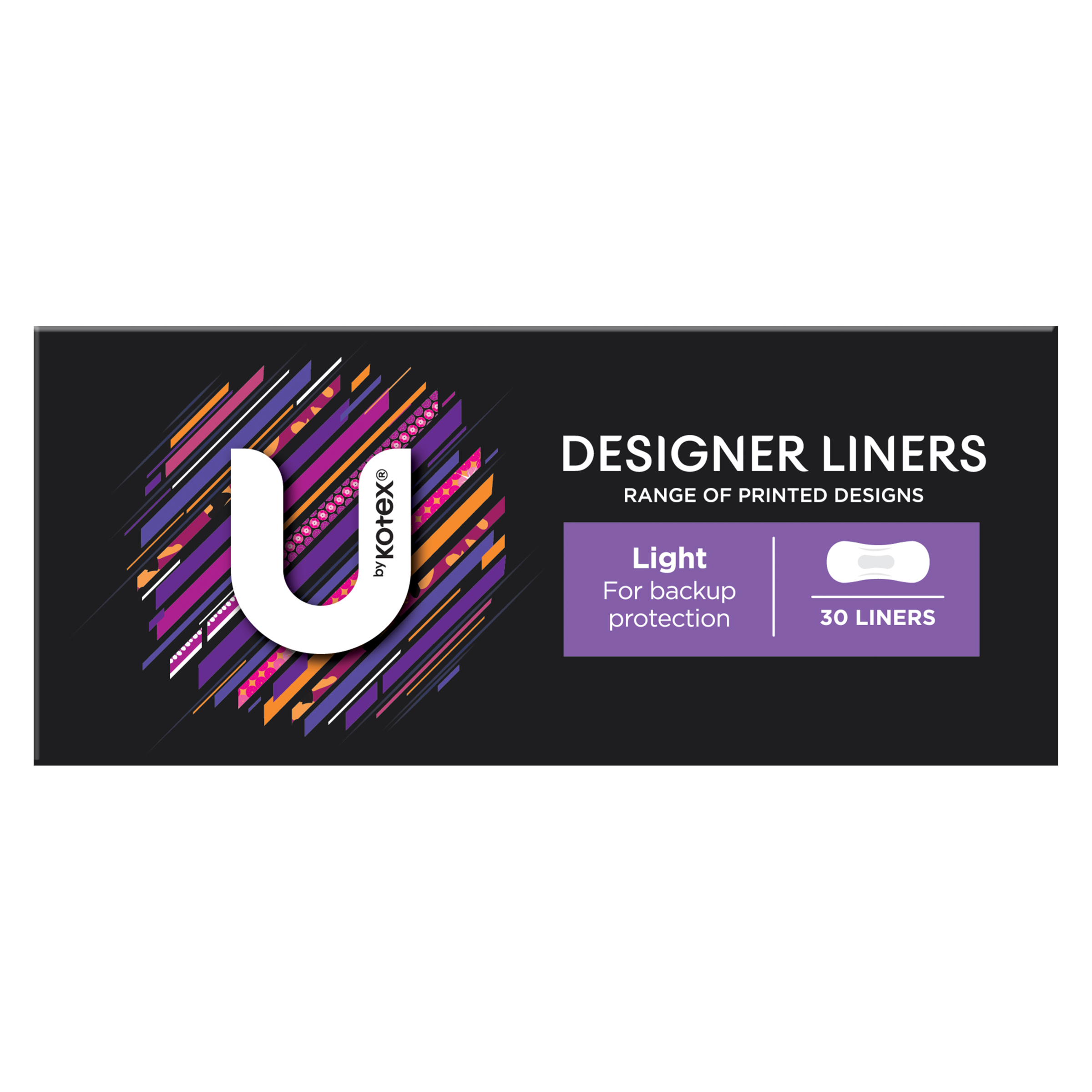U BY KOTEX LINER DESIGNER PROTECT 30 PACK - Image 2