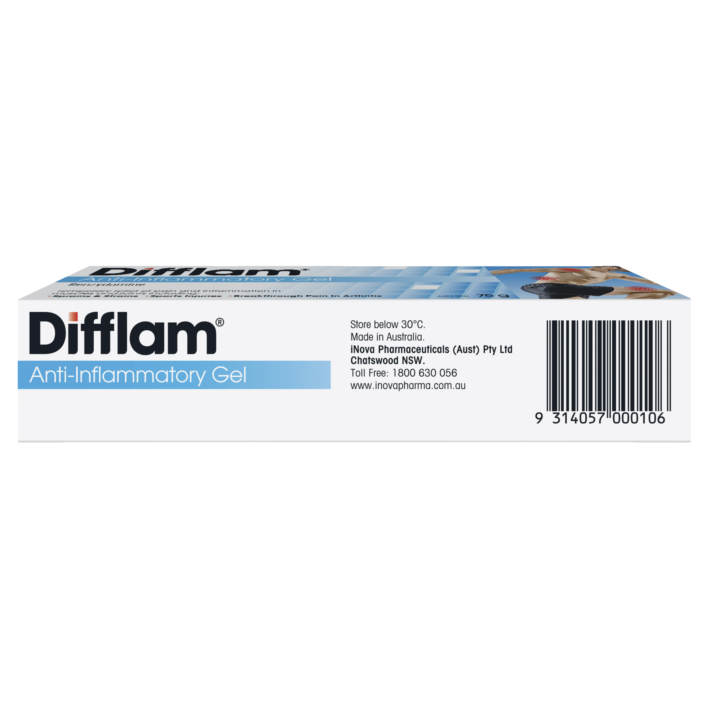 DIFFLAM ANTI INFLAMMATORY 3% GEL 75G - Image 3