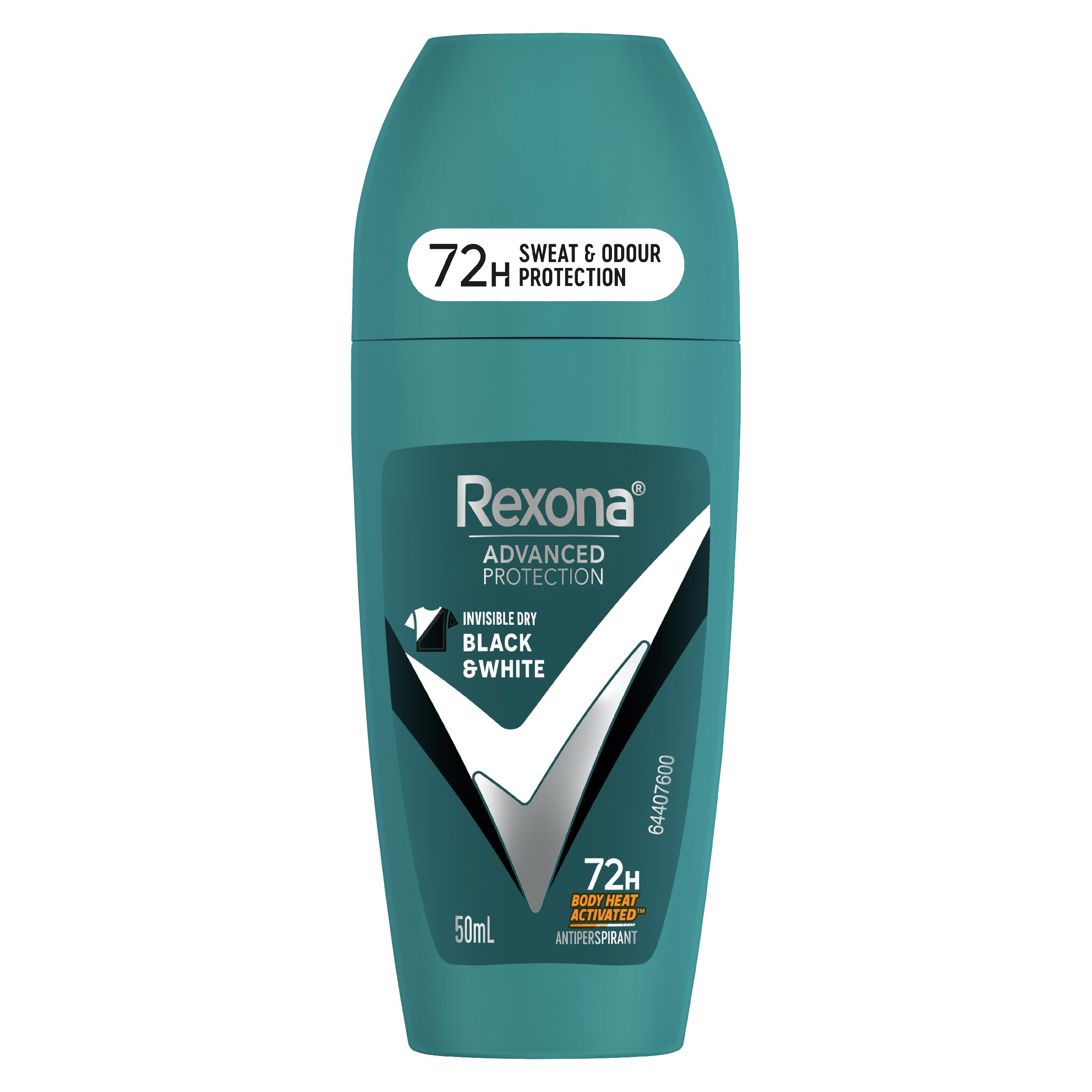 REXONA MEN ANTIPERSPIRANT ROLL ON BLACK &WHITE 72 HOUR 50ML