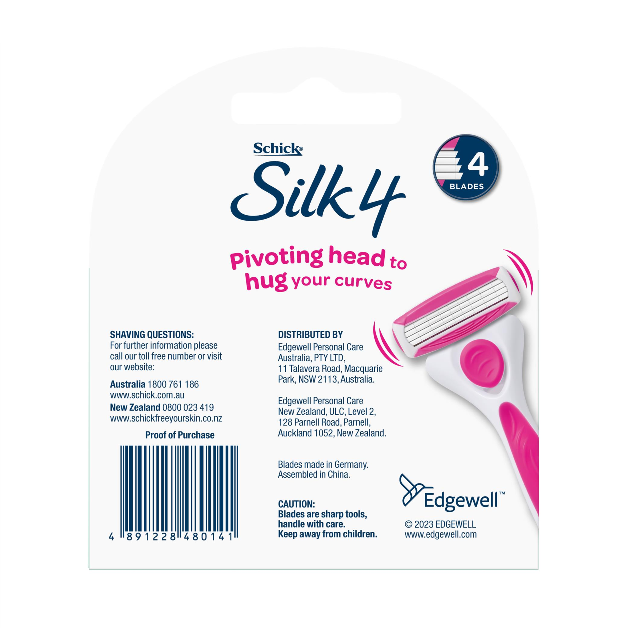 SCHICK QUATTRO WOMEN REFILL BLADES 4 PACK - Image 2