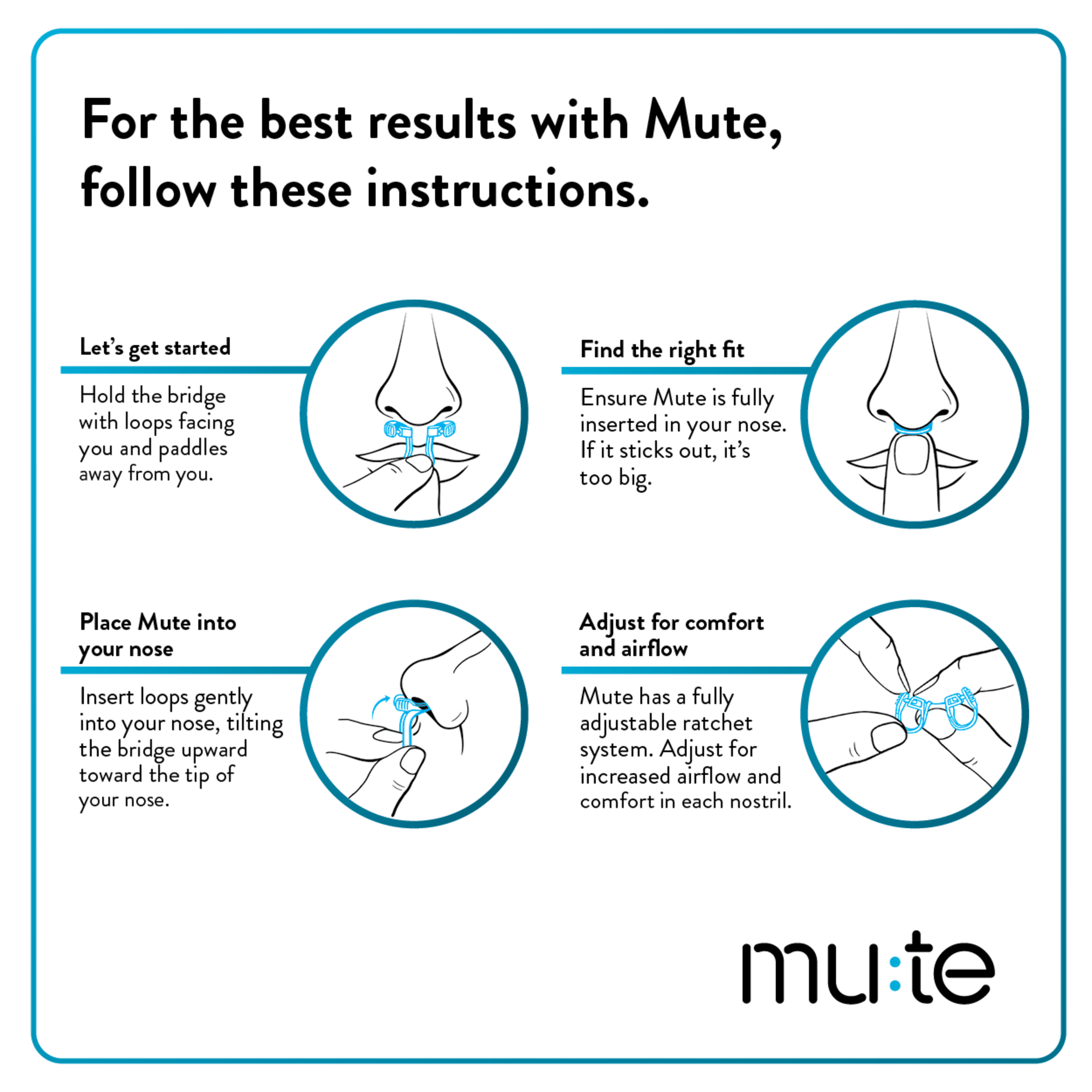 MUTE NASAL DEVICE MEDIUM 3 PACK - Image 7