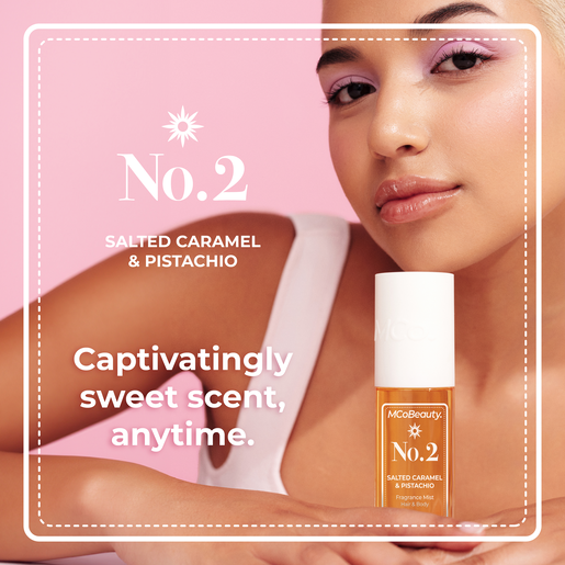 MCO BEAUTY FRAGRANCE MIST NO.2 SALTED CARAMEL&PISTACHIO 90ML - Image 3
