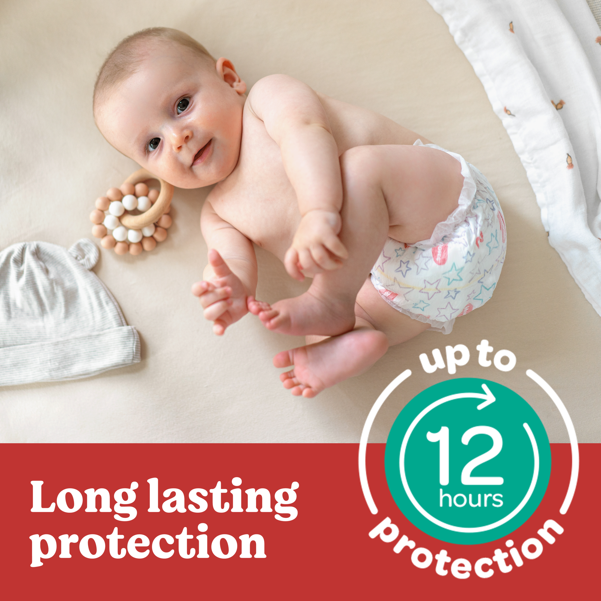 HUGGIES ESSENTIALS NAPPIES CRAWLER 52 PACK - Image 6