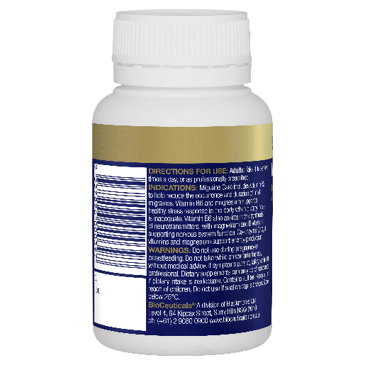 BIOCEUTICALS MIGRAINE CARE 60 TABLETS - Image 3