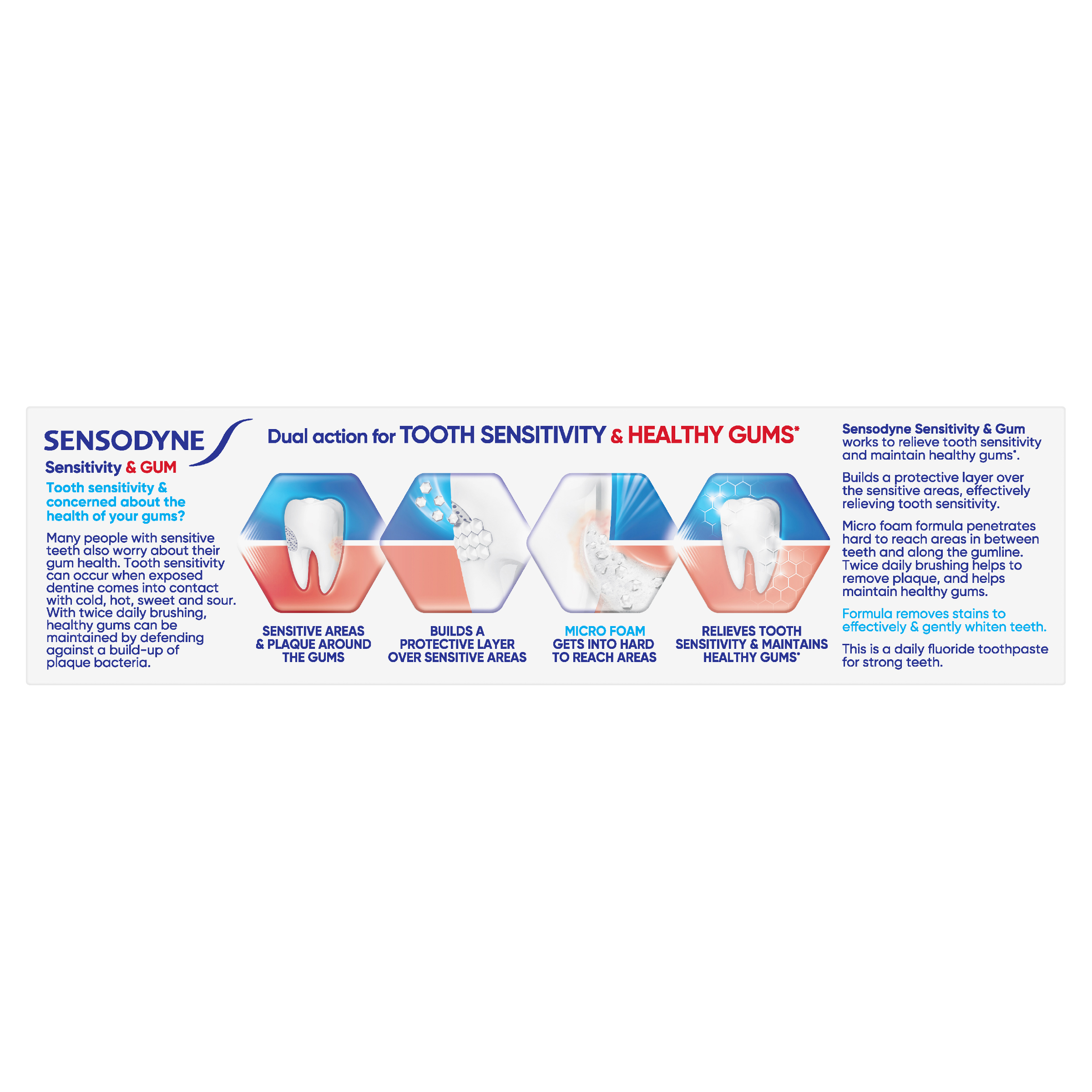 SENSODYNE SENSITIVITY & GUM TOOTHPASTE DUAL ACTION 100G - Image 4