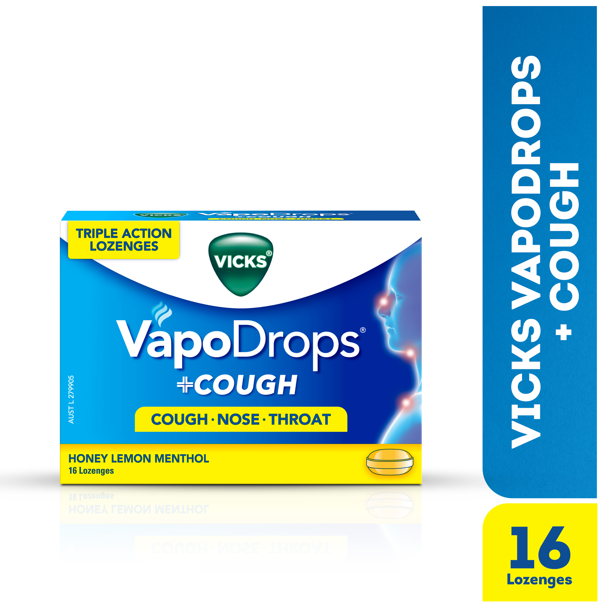 VICKS VAPODROPS+COUGH HONEY LEMON MENTHOL 16 PACK - Image 11
