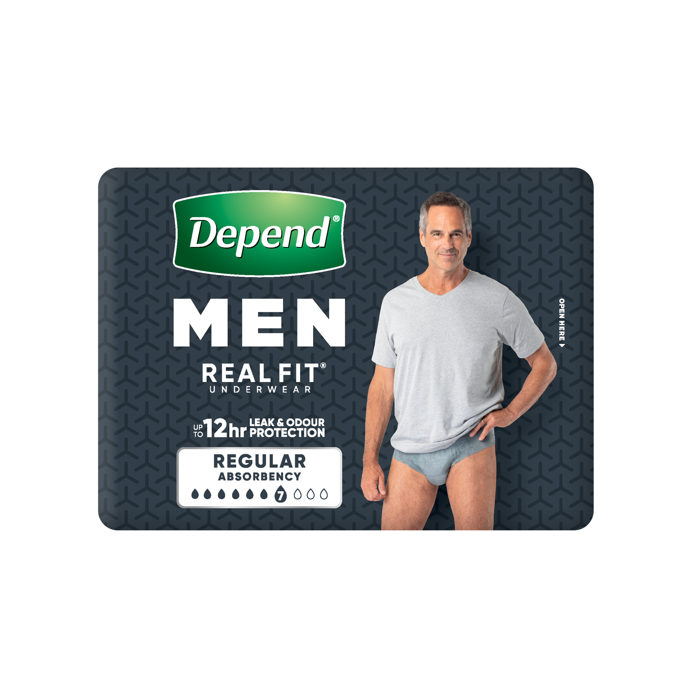 DEPEND MEN ADVANCED PROTECTION UNDERWEAR 7D MEDIUM 8 PACK - Image 4