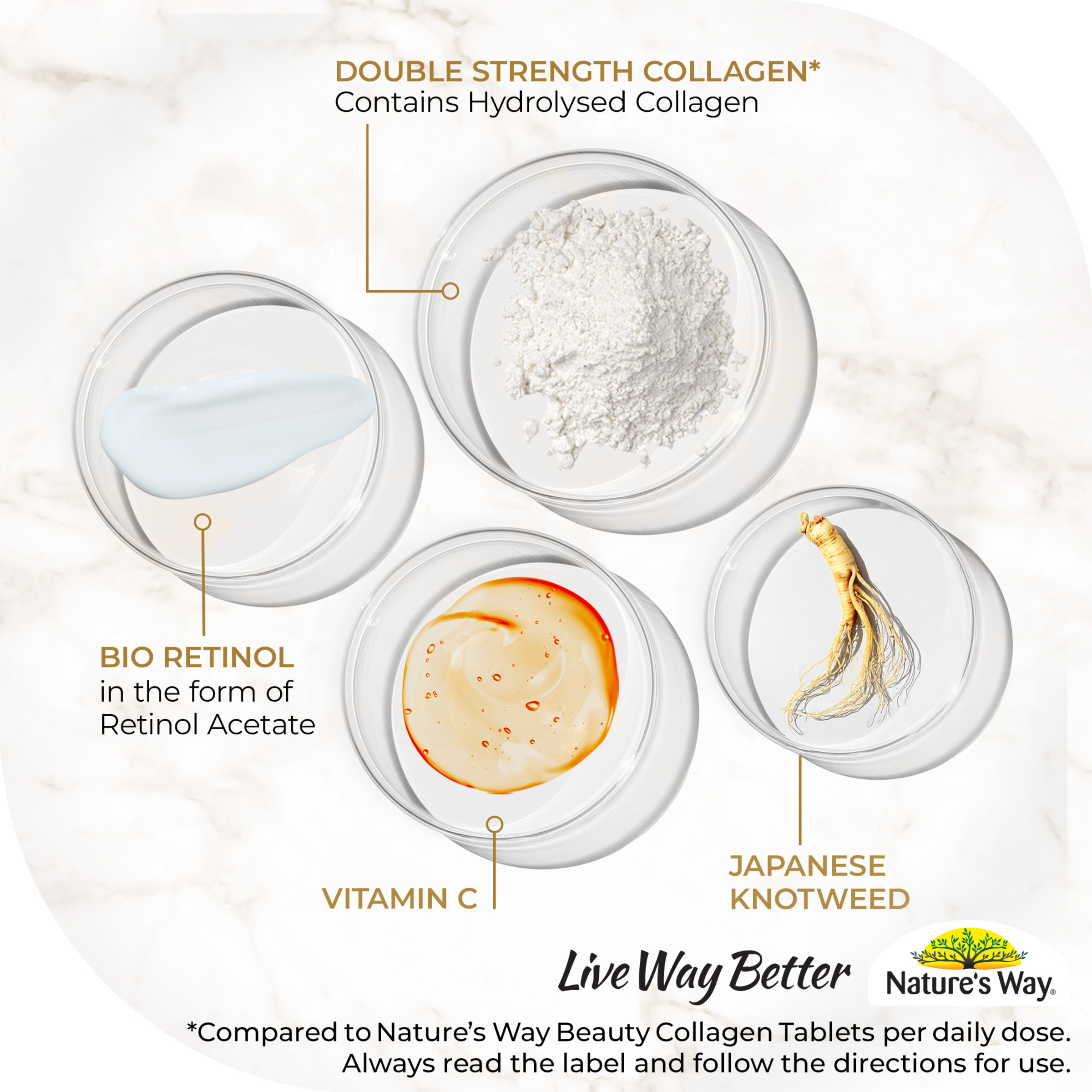 NATURES WAY BEAUTY COLLAGEN MATURE SKIN 60 TABLETS - Image 5