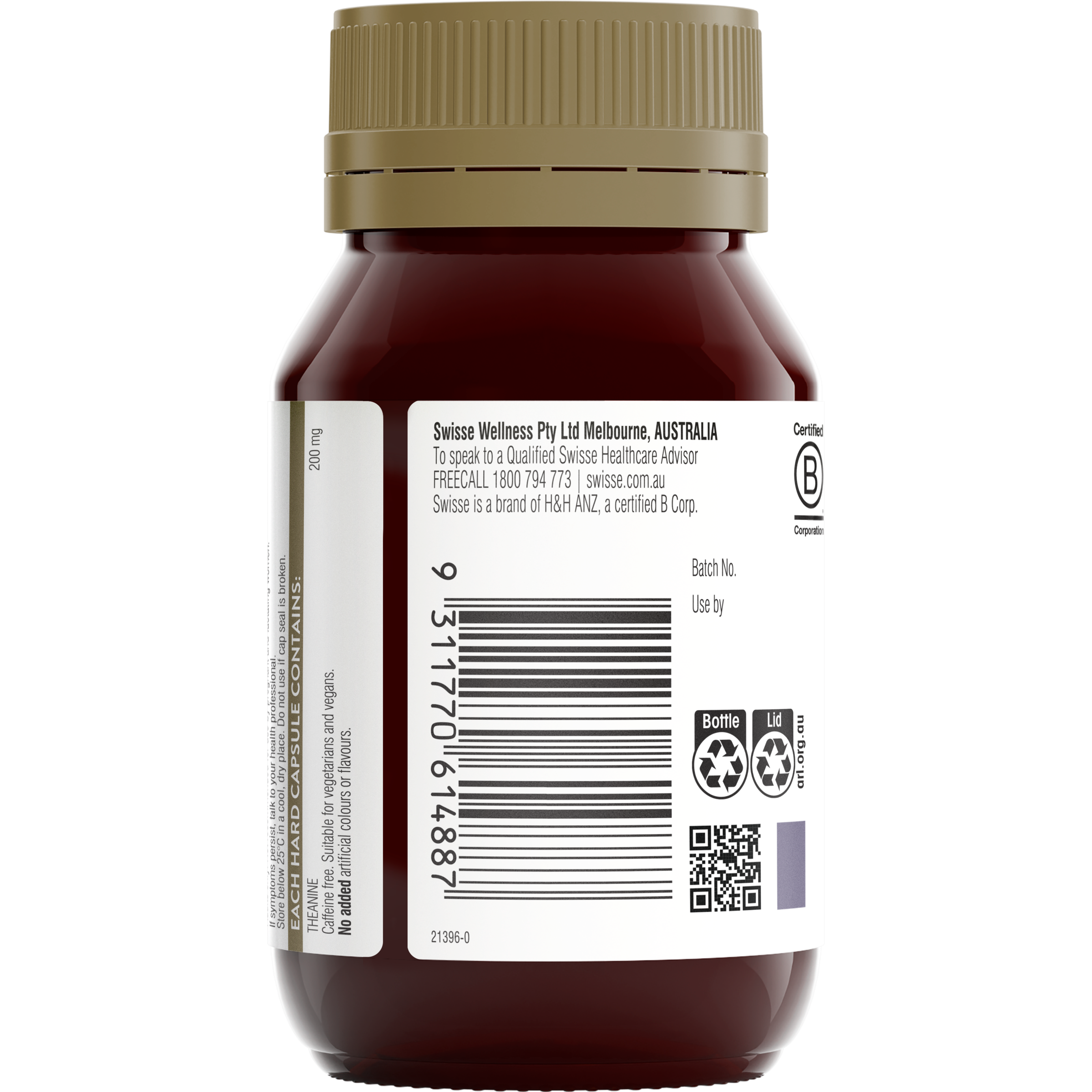 SWISSE ULTIBOOST L-THEANINE CALM MIND 50 CAPSULES - Image 4